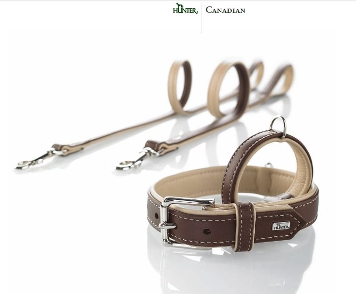 HUNTER Elk Canadian Collars for Dogs - Durable Leather Pet Collar with Adjustable Buckle - Perfect for Hunting, Hiking & Outdoor Adventures