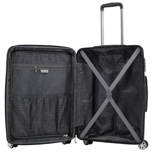 Air Canada Eerie Hardside 3-Piece Luggage Set - Durable Spinner Suitcase for Travel with TSA Lock | Perfect for Family Vacations & Business Trips