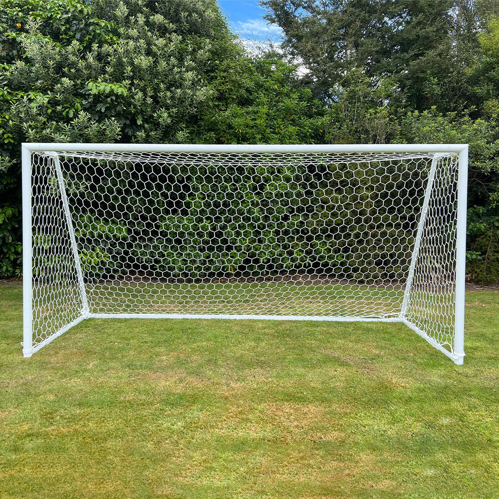 4m x 2m Portable Soccer Goal Net - World Cup Size Football Training Equipment for Backyard, Park & School Practice