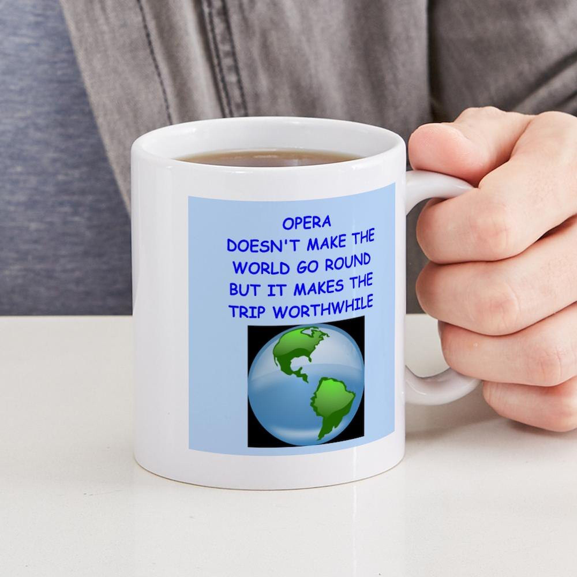 Opera Mug 11 oz (325 ml) Ceramic Coffee Cup - Perfect for Opera Lovers, Tea & Coffee Drinking at Home, Office, or Gifts