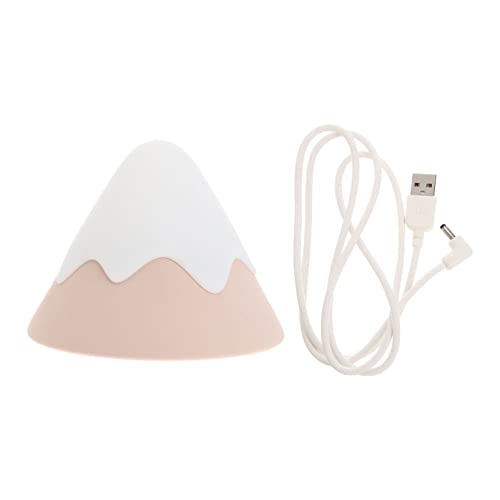 Uonlytech Rechargeable LED Night Light for Kids - Snow Mountain Shaped Nursery Lamp, Bedside Table Lamp for Children's Room | Perfect for Bedtime, Feeding & Nursery Decor