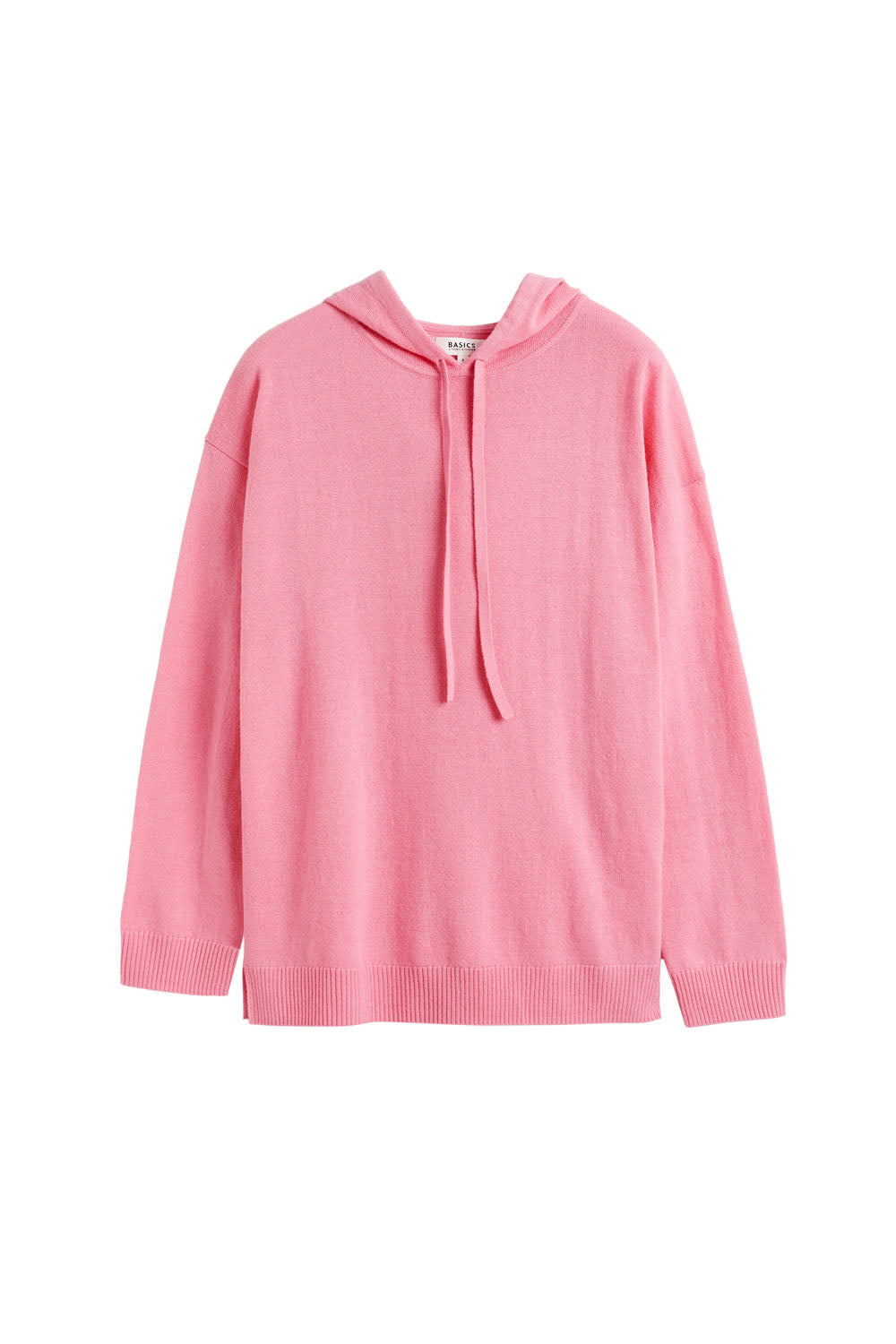 Soft Pink Wool Cashmere Relaxed Hoodie for Women - Cozy Winter Pullover Sweatshirt - Perfect for Casual Outings, Lounging & Travel