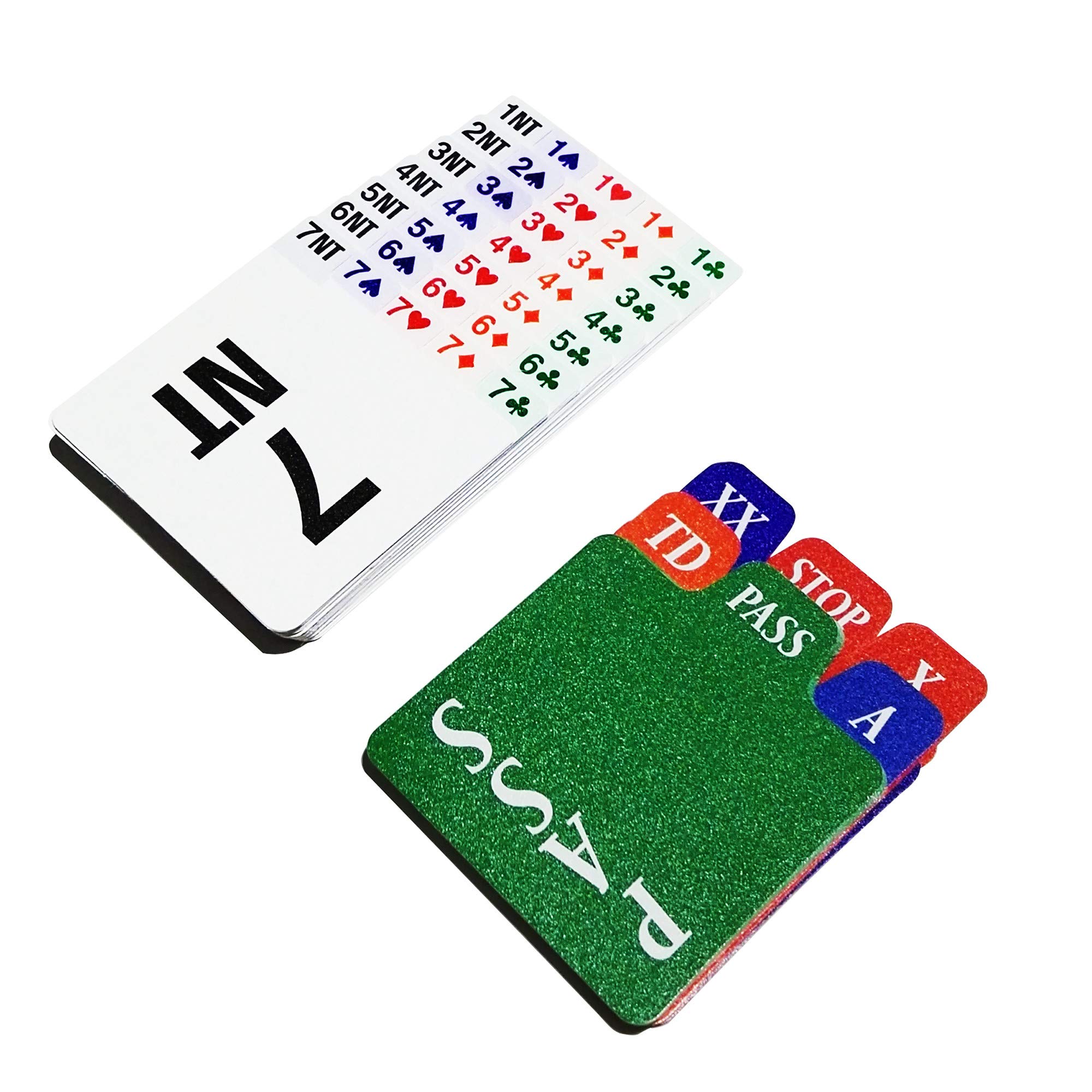 TSB Bridge Replacement Cards for Bidding Boxes - Durable Plastic Bridge Bidding Refill Cards (Pack of 1) - Perfect for Tournament Play & Home Bridge Games