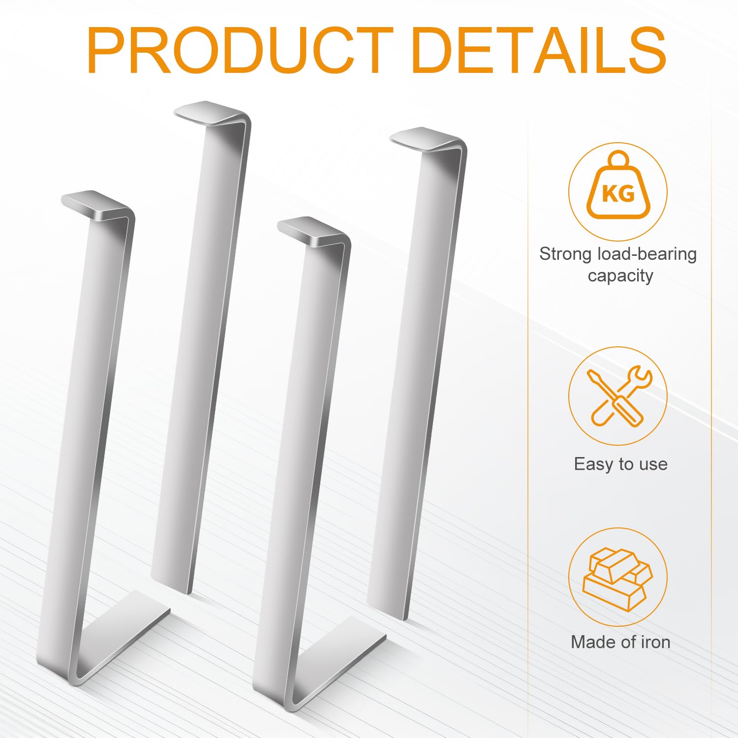 8-Pack No-Drill Aluminum Alloy Siding Hooks - Damage-Free Hanging Solution for Fiber Cement Board Siding (Includes Installation Tool) - Perfect for Outdoor Decor, Holiday Lights, and Garden Organization