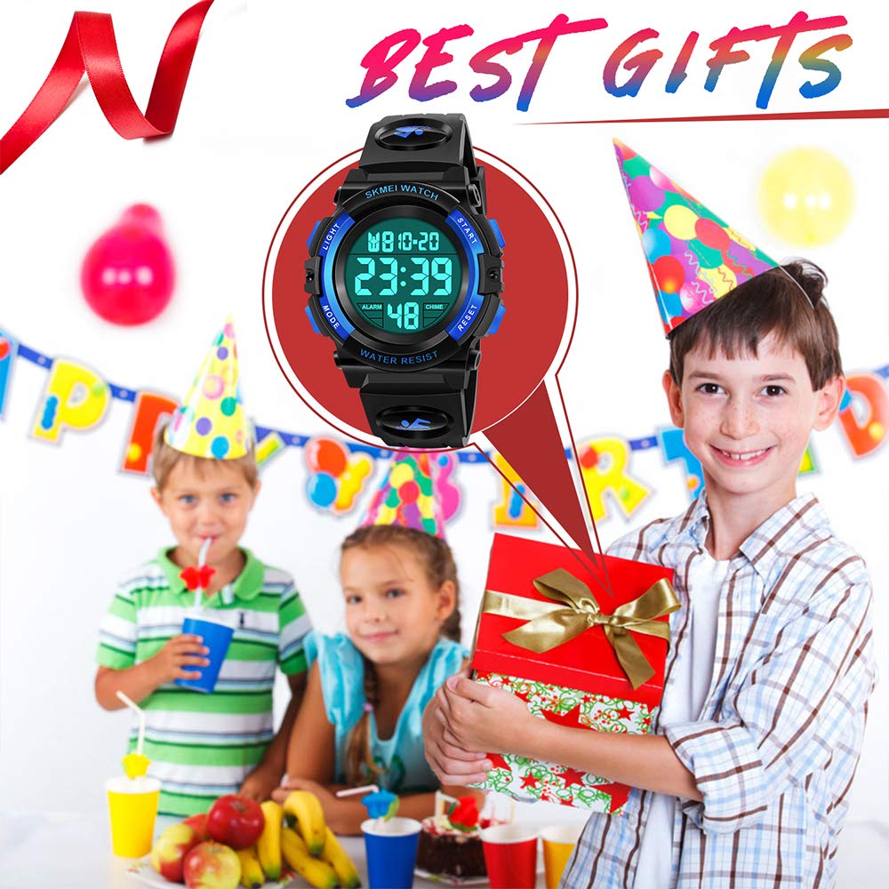 ATIMO Kids Digital Sports Watch - Waterproof, Shockproof, LED Backlight - Perfect for Boys & Girls - Ideal for School, Sports, and Outdoor Activities
