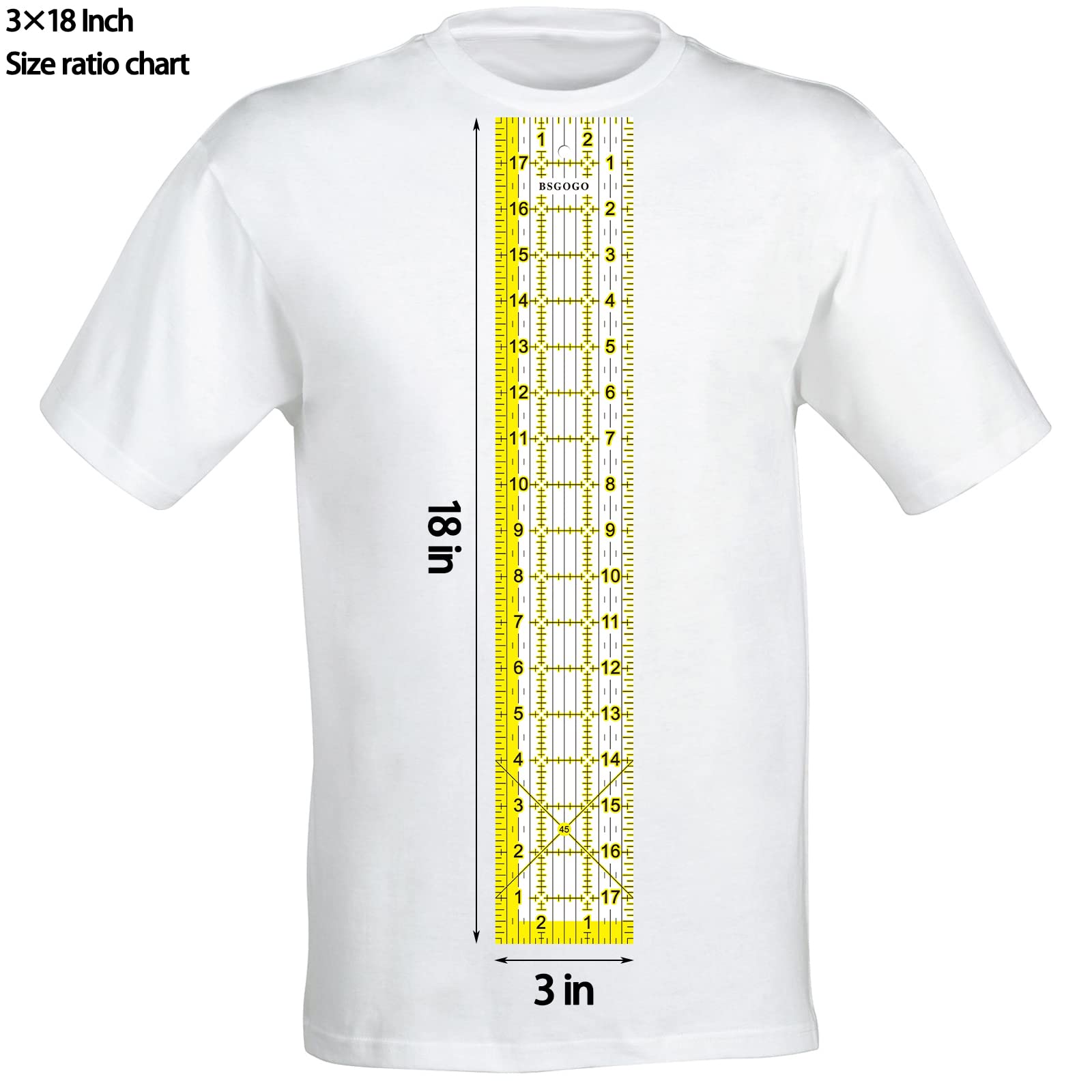 Acrylic Quilting Rulers Set - 3