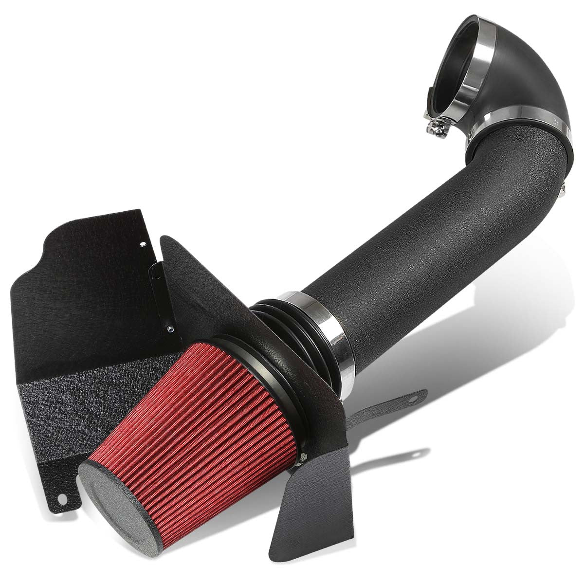 2007-2008 Chevy Silverado GMC Sierra 4.8L 5.3L 6.0L Performance Cold Air Intake System with Heat Shield & High-Flow Air Filter - Improve Engine Power & Fuel Efficiency for Off-Road & Towing
