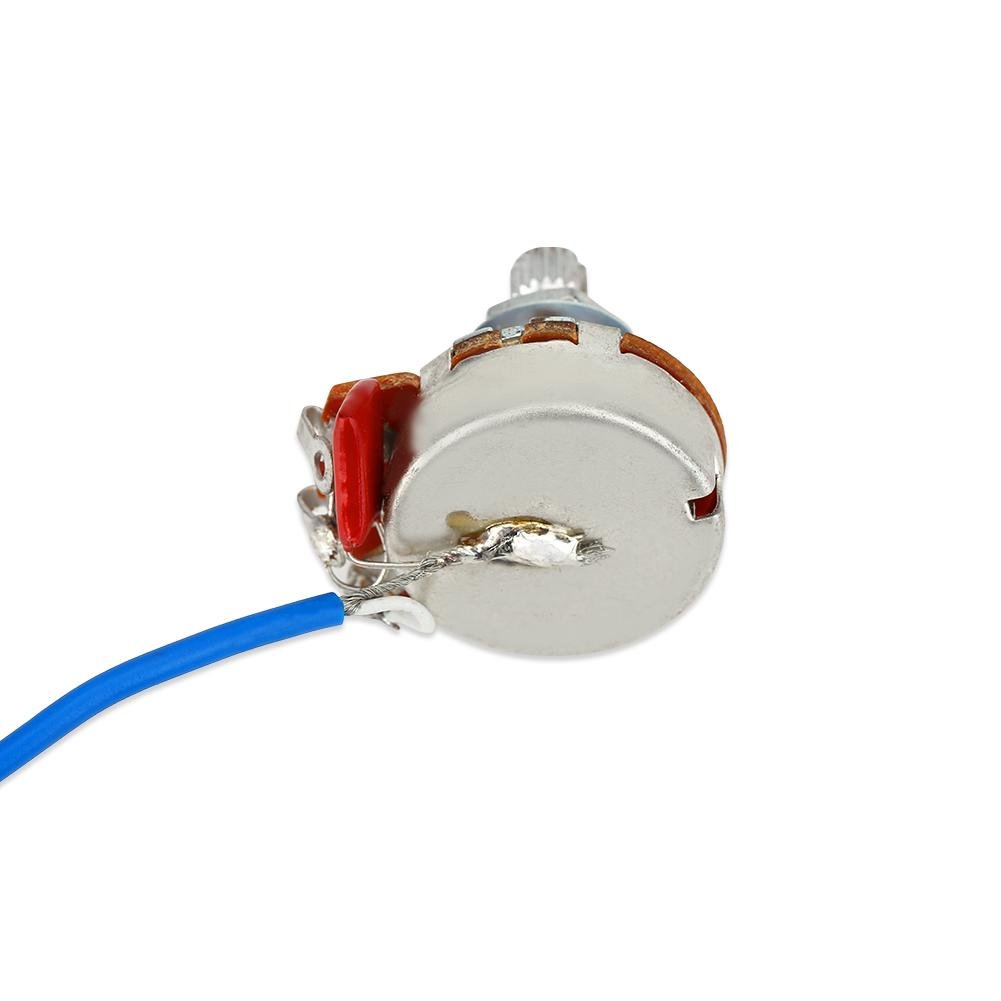 Premium Electric Guitar Wiring Harness Kit - 1 Volume, 1 Tone, 3-Way Toggle Switch with 500K Pots - Professional Upgrade for Les Paul, SG & Humbucker Guitars - Perfect for DIY Guitar Repair & Customization