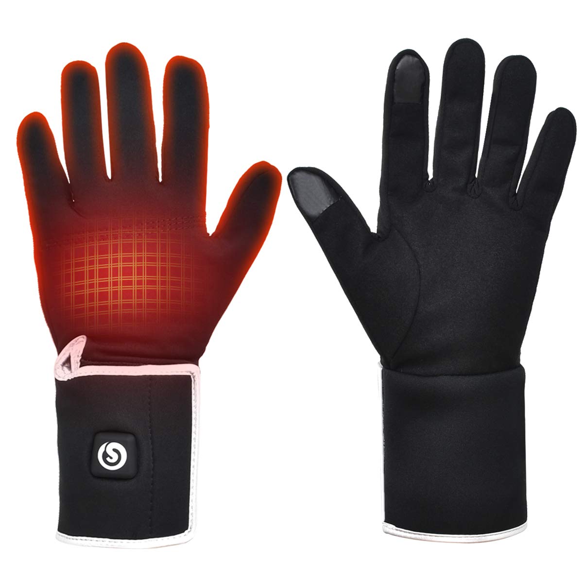 Rechargeable Heated Glove Liners for Men & Women - Battery-Powered Winter Gloves for Motorcycle Riding, Skiing & Snow Sports - Keep Hands Warm in Cold Weather