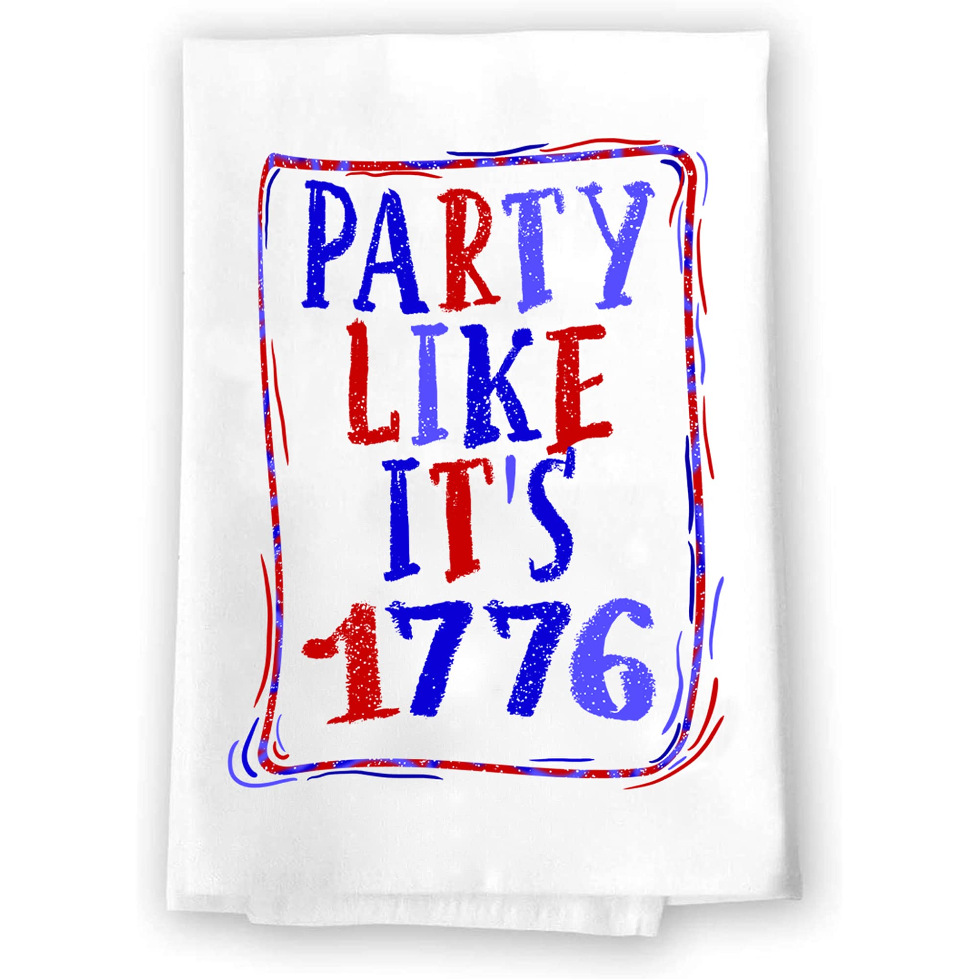 Patriotic American Flag Hand Towels for Kitchen & Bath - Red White Blue Memorial Day 4th of July Decor - Summer Holiday Home Accents for Spring Fall - USA Themed Bathroom & Kitchen Towels for Festive Decorations