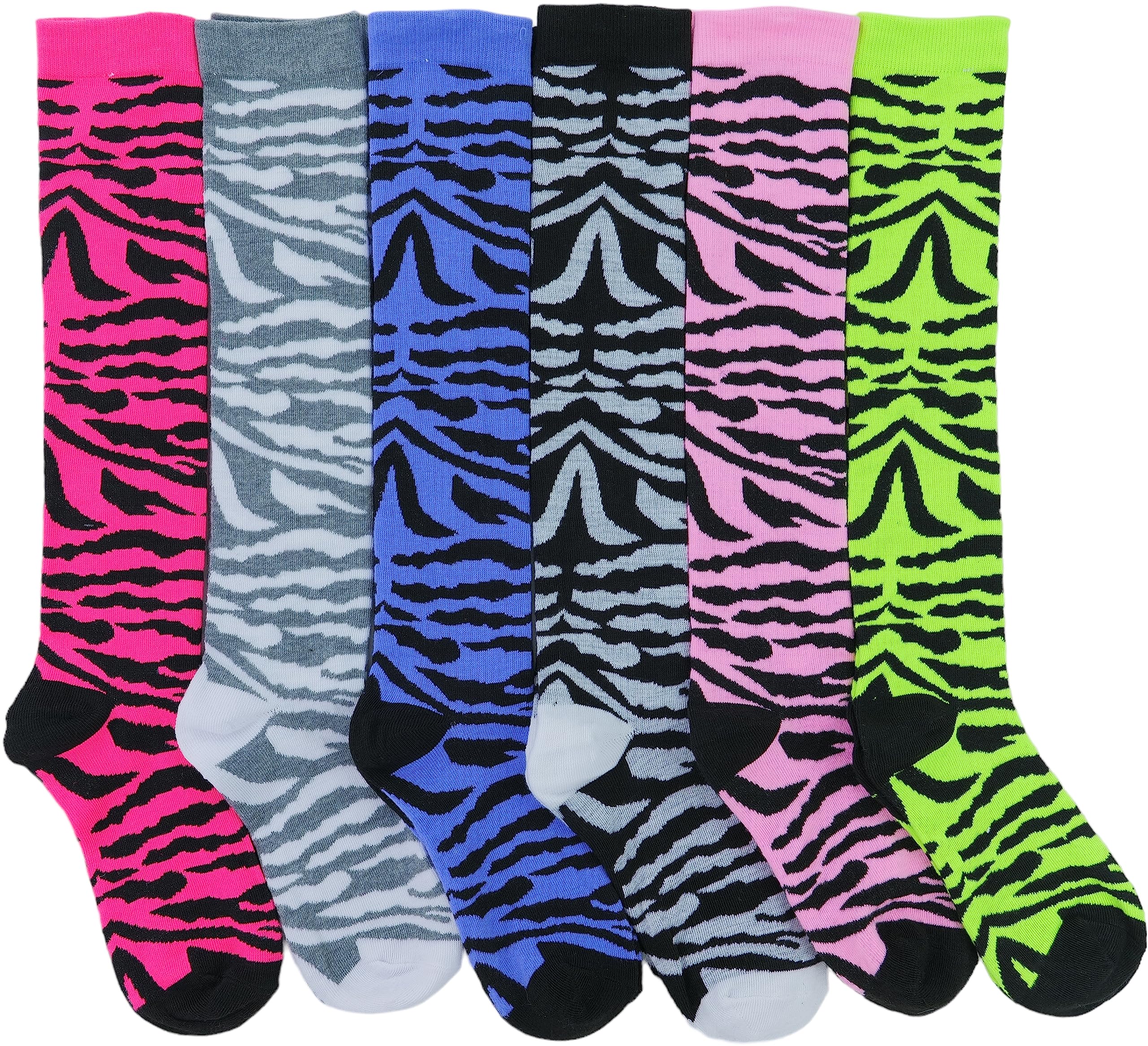 ToBeInStyle Women's Knee High Socks - Pack of 6 or 12 - Comfortable & Stylish Crew Socks for Boots, Work, and Everyday Wear