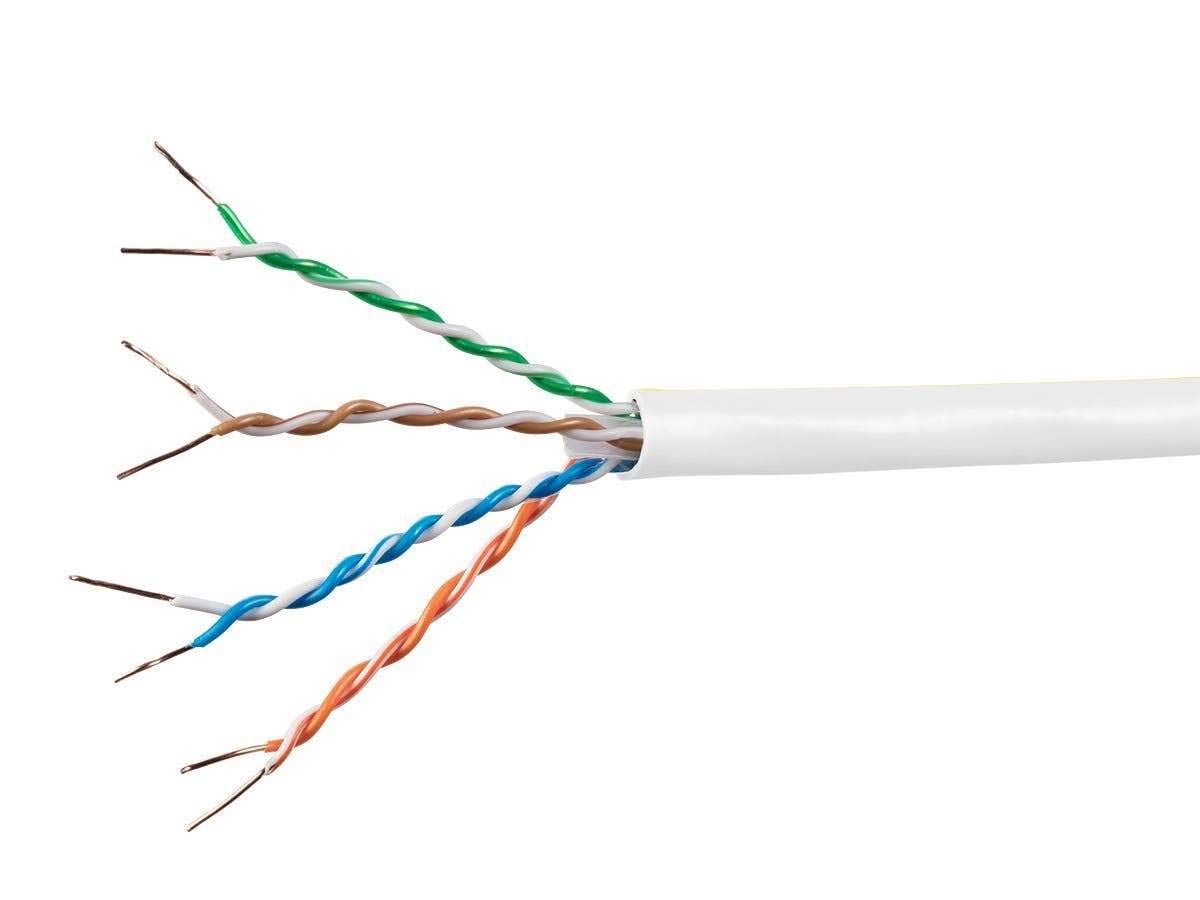 Monoprice Cat6A Ethernet Bulk Cable - 1000ft Solid Bare Copper Wire, 550MHz, 10Gbps UTP CMR Rated, 23AWG (Blue) - Perfect for Home Networking, Office Setup & High-Speed Data Centers