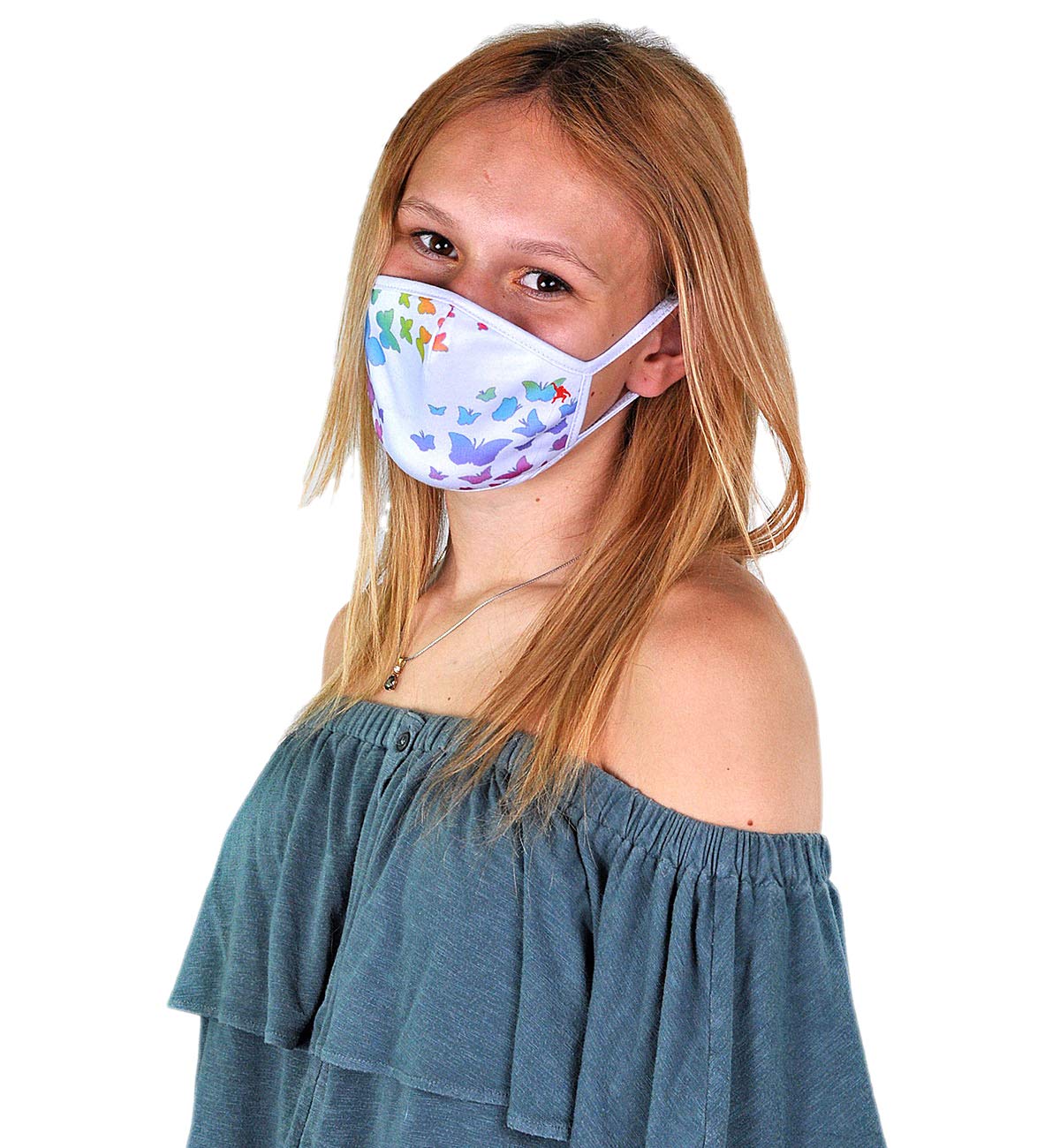 Wild Republic Wild Smiles Reusable Washable Half Face Mask - Comfortable & Breathable for Outdoor Activities, Travel & Daily Protection