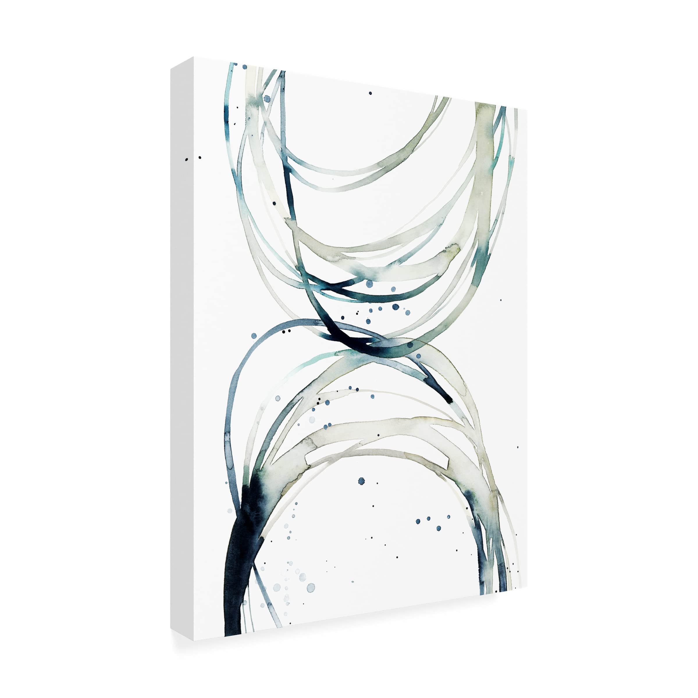 Grace Popp 'Threaded II' Canvas Wall Art Print - Modern Abstract Painting for Living Room, Bedroom & Office Decor | Trademark Fine Art Collection