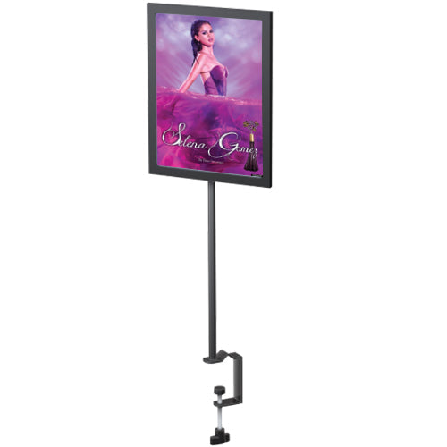 7x11 Countertop Clamp Frames - Adjustable Poster Display Stand for Retail Stores, Restaurants & Trade Shows - Sturdy Tabletop Sign Holder for Menus, Ads & Promotions