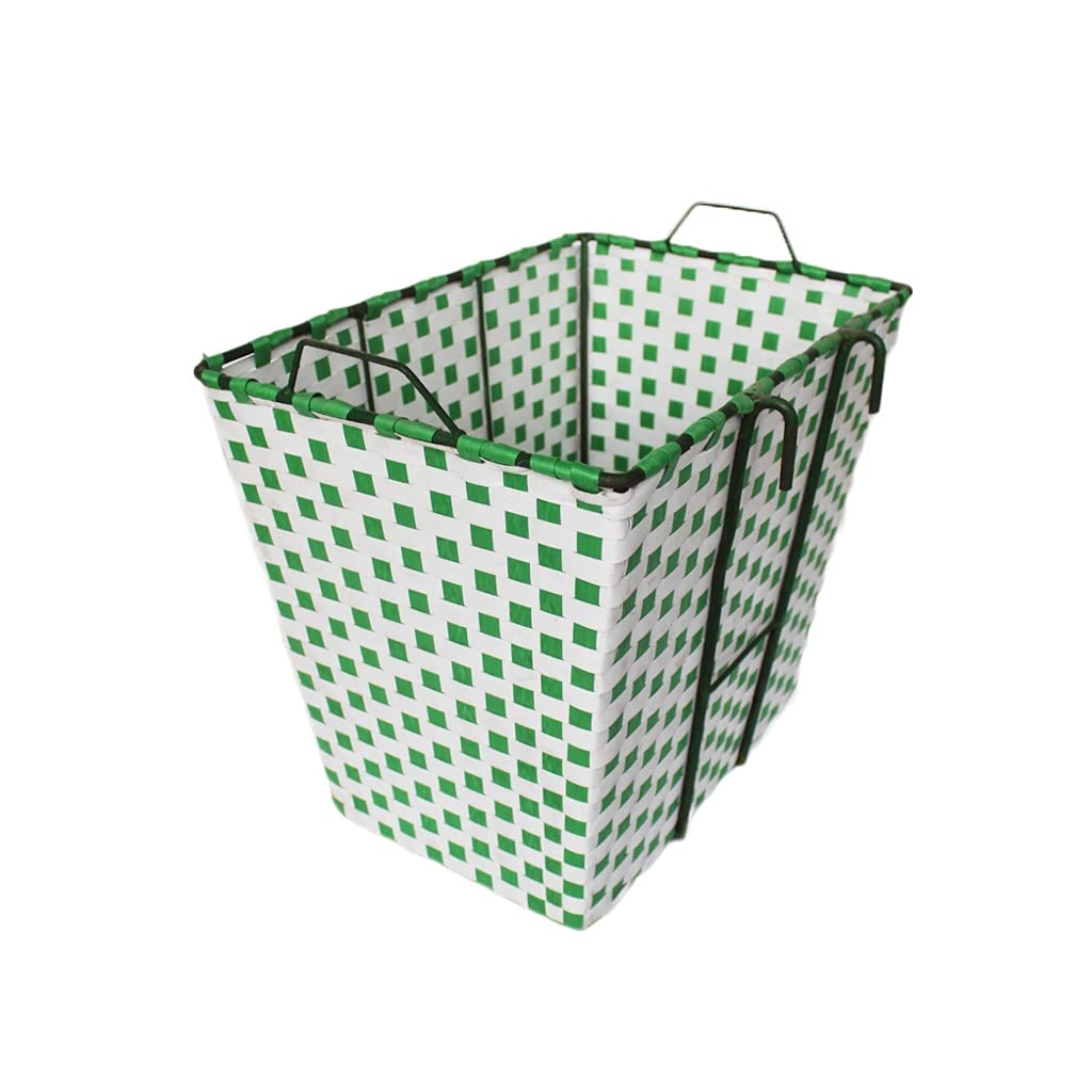 **Black Rear Bike Basket for Women - Durable Bicycle Cargo Rack & Storage Basket - Perfect for Commuting, Groceries & Outdoor Adventures**