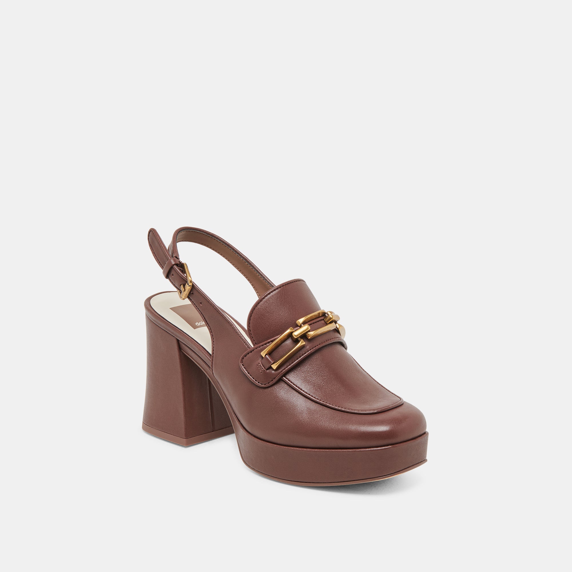 SIRUS Women's High Heels - Chocolate Brown Genuine Leather Pumps for Office, Party & Special Occasions