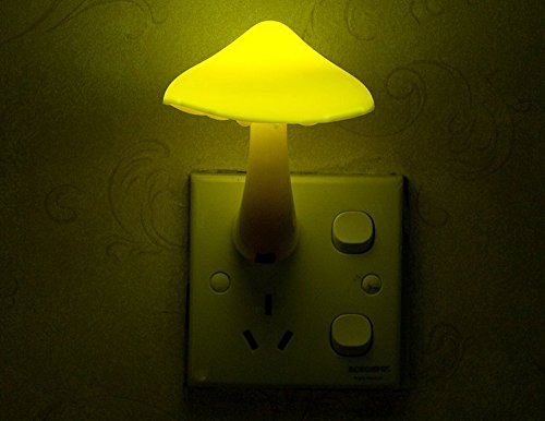 **AUSAYE 2-Pack Mushroom Night Light Plug-in LED Lamp for Adults, Kids & Baby - Soft Glow Nightlight for Bedroom, Bathroom, Toilet, Stairs, Kitchen & Hallway - Perfect for Safe Nighttime Navigation & Cozy Decor**