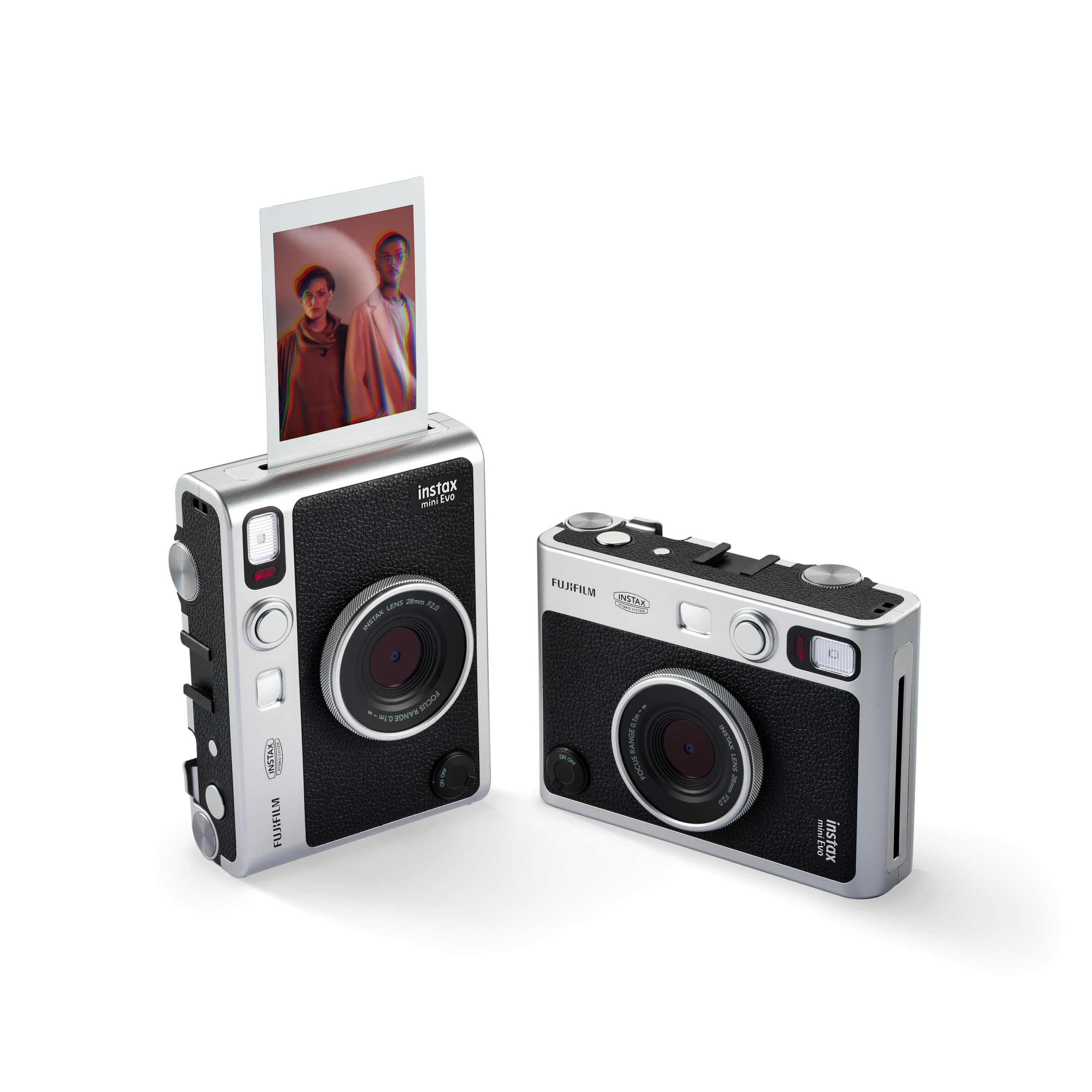 Instax Mini EVO Instant Camera - Black with USB-C Charging | Perfect for Travel, Parties & Capturing Memories