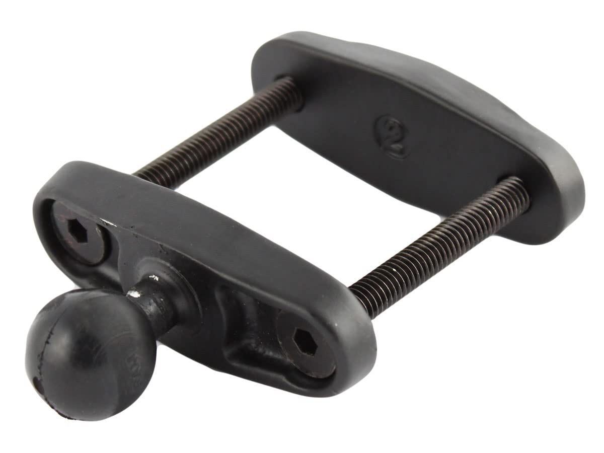 RAM Mounts UNPK RAM CLAMP BASE W/BALL 2 MAX WIDTH RAM-B-247U-2 - 重型车载支架，适用于摩托车、ATV、UTV和船舶设备固定