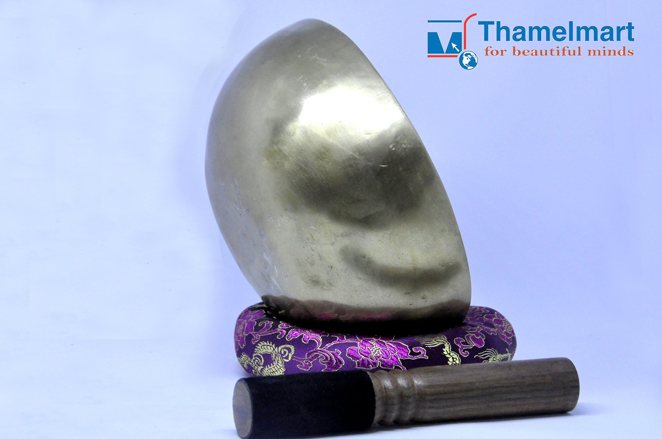 Handmade Tibetan Singing Bowl from Nepal - 7.5 Inch Meditation Bowl for Yoga, Mindfulness & Sound Healing Therapy