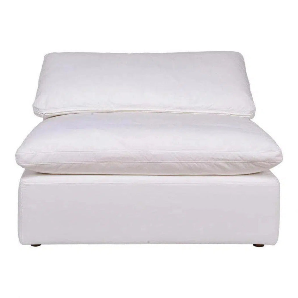 5-Piece Stain-Resistant White Dream Modular Sectional Sofa Set - Perfect for Living Room, Family Room & Home Theater Seating