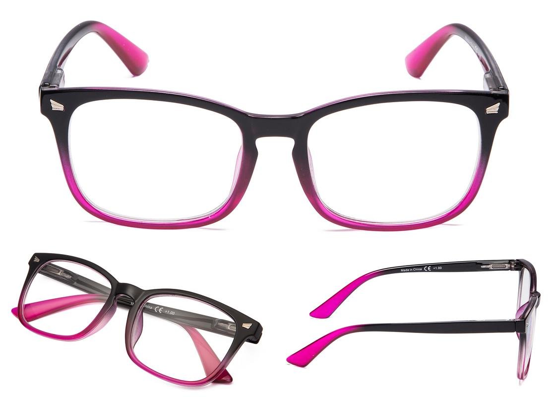 Stylish Women's Reading Glasses 5-Pack - Fashionable Readers for Women with Clear Vision - Perfect for Reading, Crafts, and Computer Work