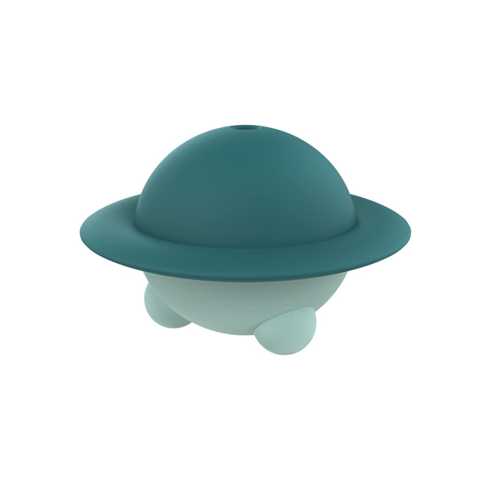 Yiser Silicone UFO Ice Ball Maker with Lids - Large Round Ice Cube Tray with Covers & Funnel - Reusable Sphere Ice Mold for Cocktails, Whiskey, and Beverages - Perfect for Home Bars, Parties, and Entertaining (Blue, One Size)