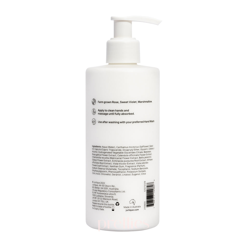Jurlique Rose Softening Hand Lotion 300ml - Hydrating & Nourishing Hand Cream for Dry Skin - Perfect for Daily Moisturizing at Home, Office & Travel