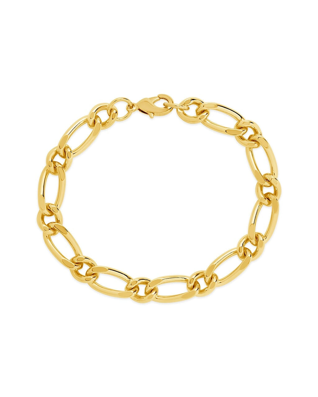 Men's Chunky Chain Link Bracelet - Stainless Steel Punk Rock Jewelry for Men - Perfect for Casual Wear, Parties & Gifts
