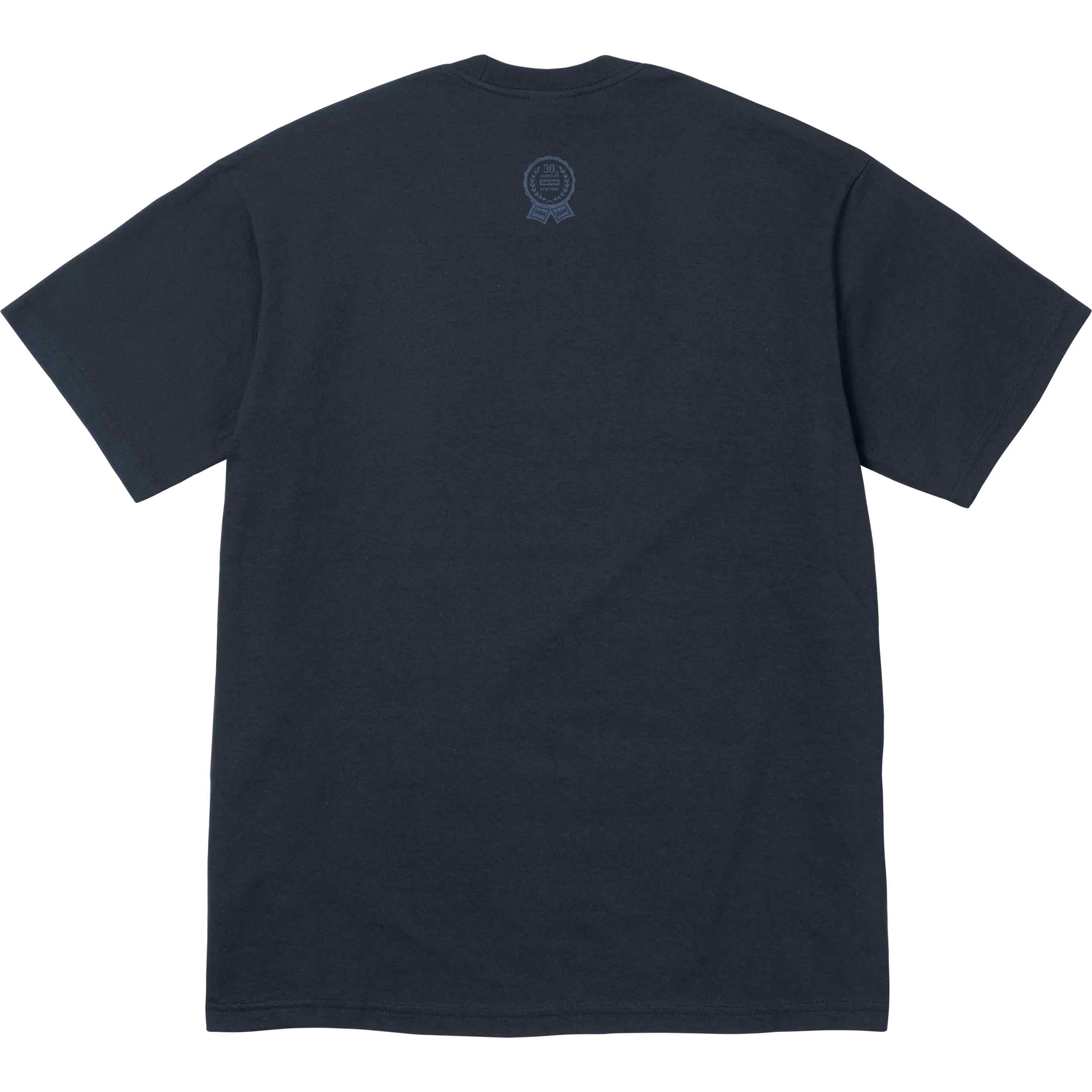 Supreme First Tee Navy Blue T-Shirt - Men's Streetwear Fashion for Casual Wear & Urban Style