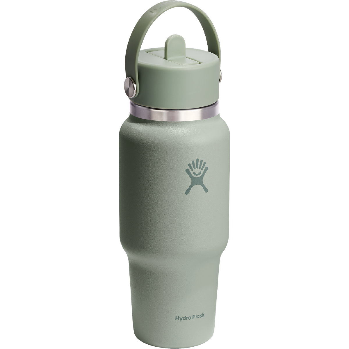 24 oz Wide Flex Straw Travel Bottle - Insulated Stainless Steel Water Bottle with Leak-Proof Lid for Gym, Hiking & Outdoor Activities
