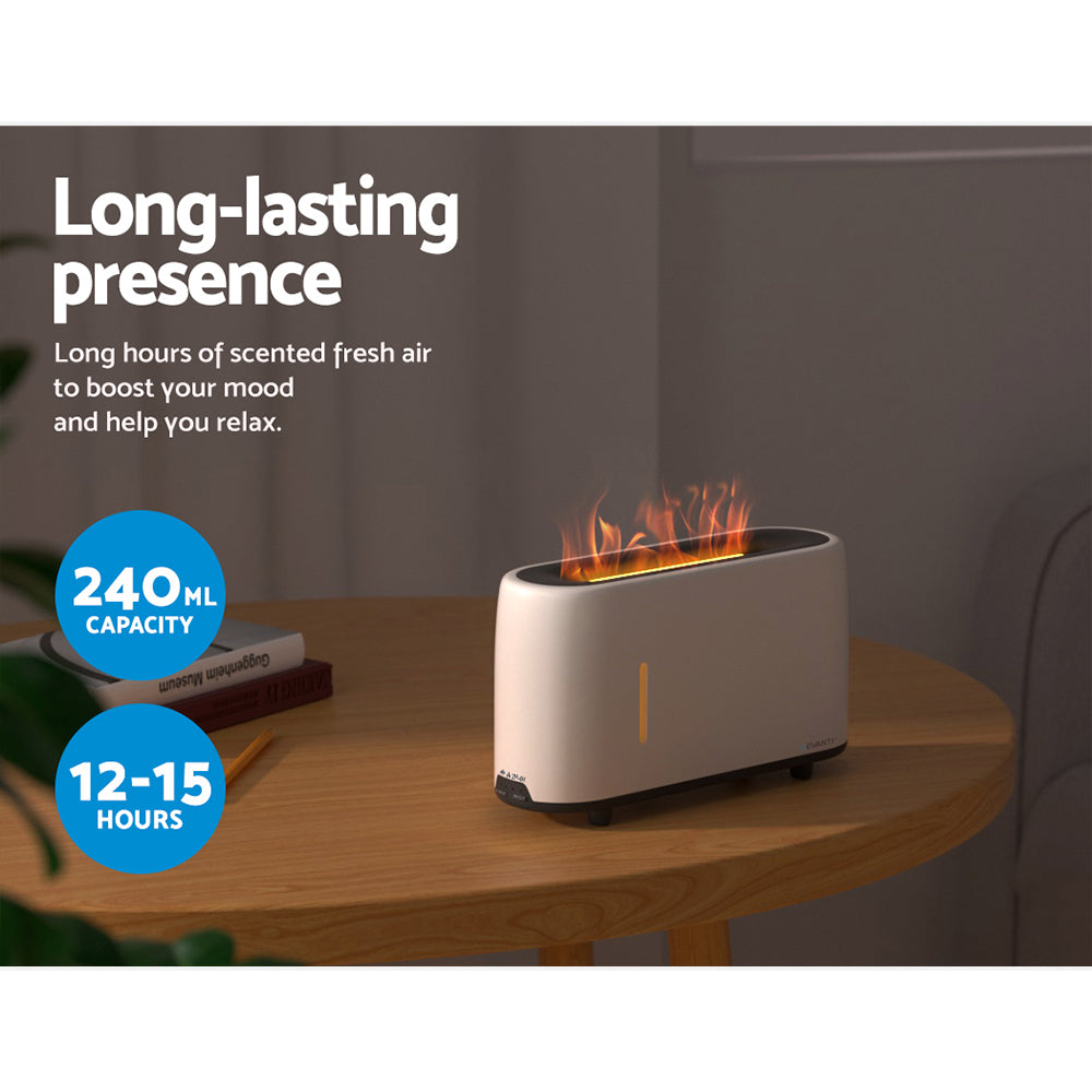 Devanti 240ml Aroma Diffuser - Essential Oil Diffuser for Aromatherapy, Ultrasonic Cool Mist Humidifier with 7 Color LED Lights, Perfect for Home, Office, Yoga & Spa Relaxation