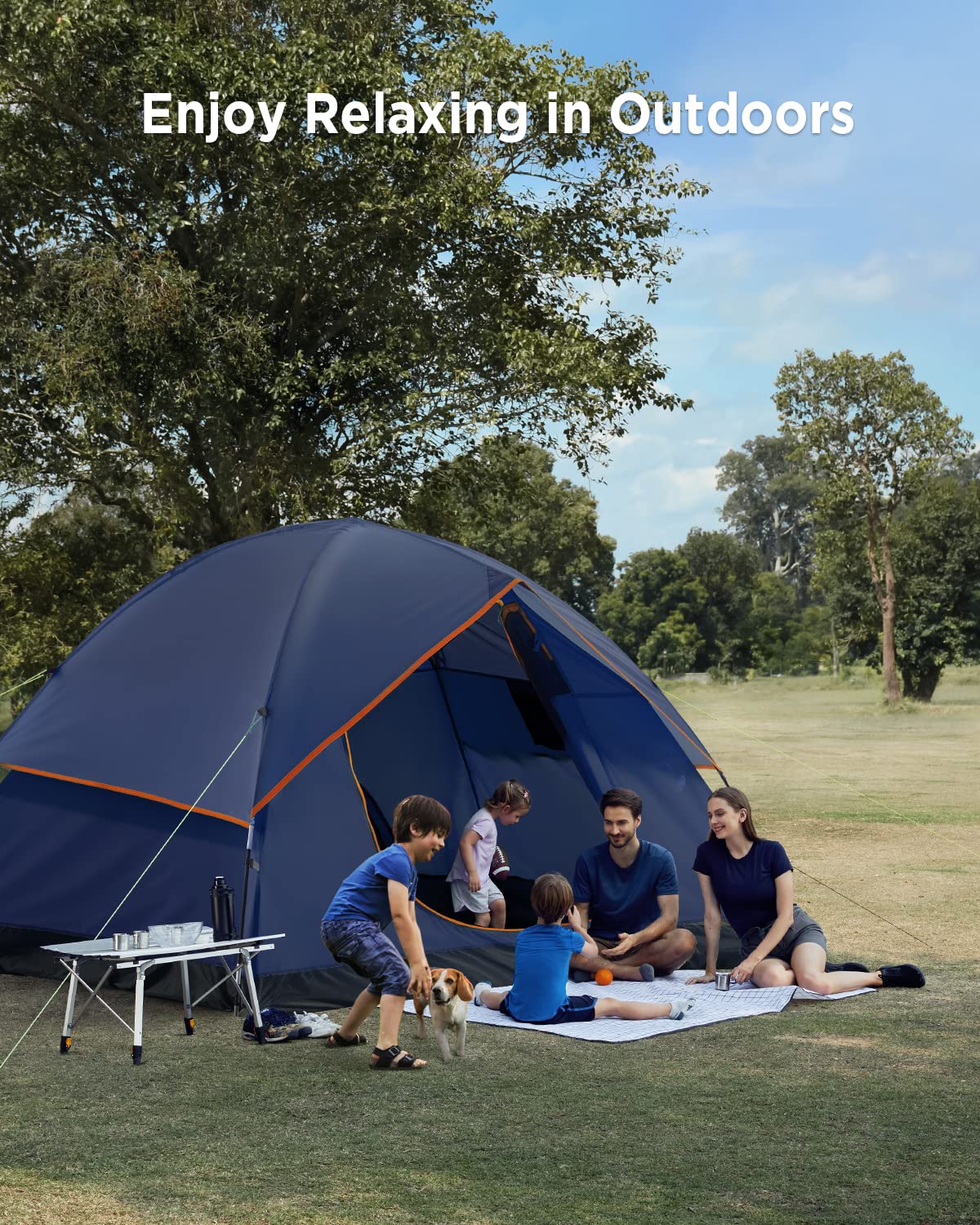 **Ciays Waterproof Camping Tent - Lightweight Family Tent with Removable Rainfly & Carry Bag - Perfect for Camping, Hiking, Backpacking & Outdoor Adventures - Ideal for Family Trips, Beach Outings & Backyard Camping**