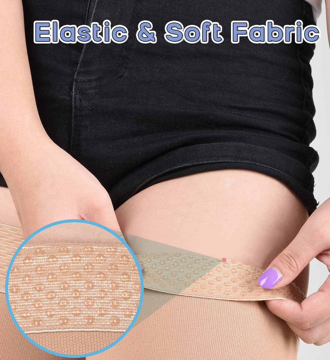 Medical Thigh High Compression Stockings 20-30 mmHg - Firm Support Circulation Socks for Women & Men with Silicone Dot Grip - Ideal for Varicose Veins, Edema, Pregnancy & Post-Surgery Recovery