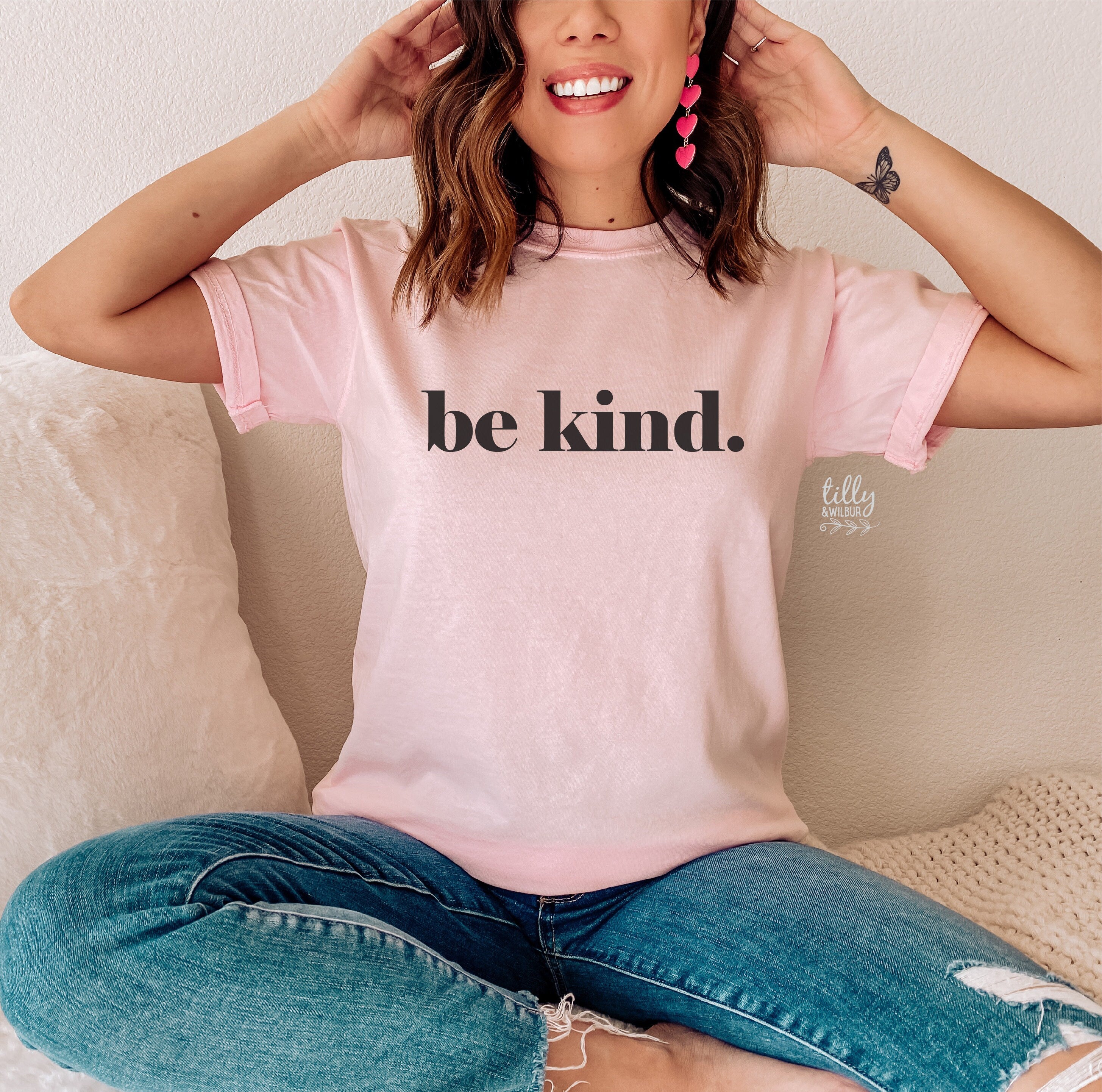 Be Kind Women's T-Shirt - Soft Cotton Comfort Tee for Everyday Wear | Casual Outfit & Positive Message Apparel