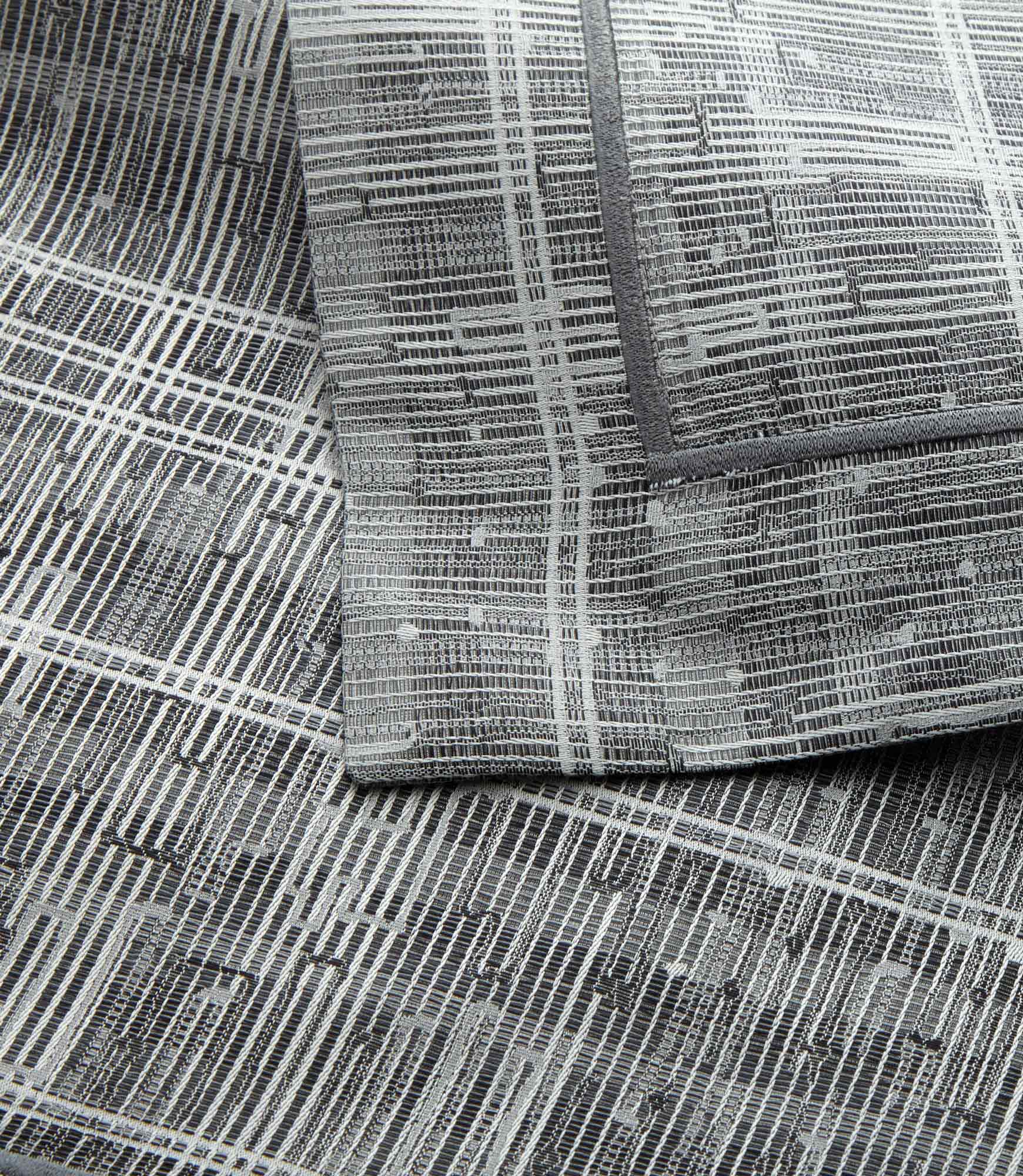 Biagio Jacquard Sham Pillowcase Set - Luxury 100% Cotton Decorative Pillow Cover for Bedroom & Living Room - Perfect for Home Decor, Sofa, Couch, and Guest Room
