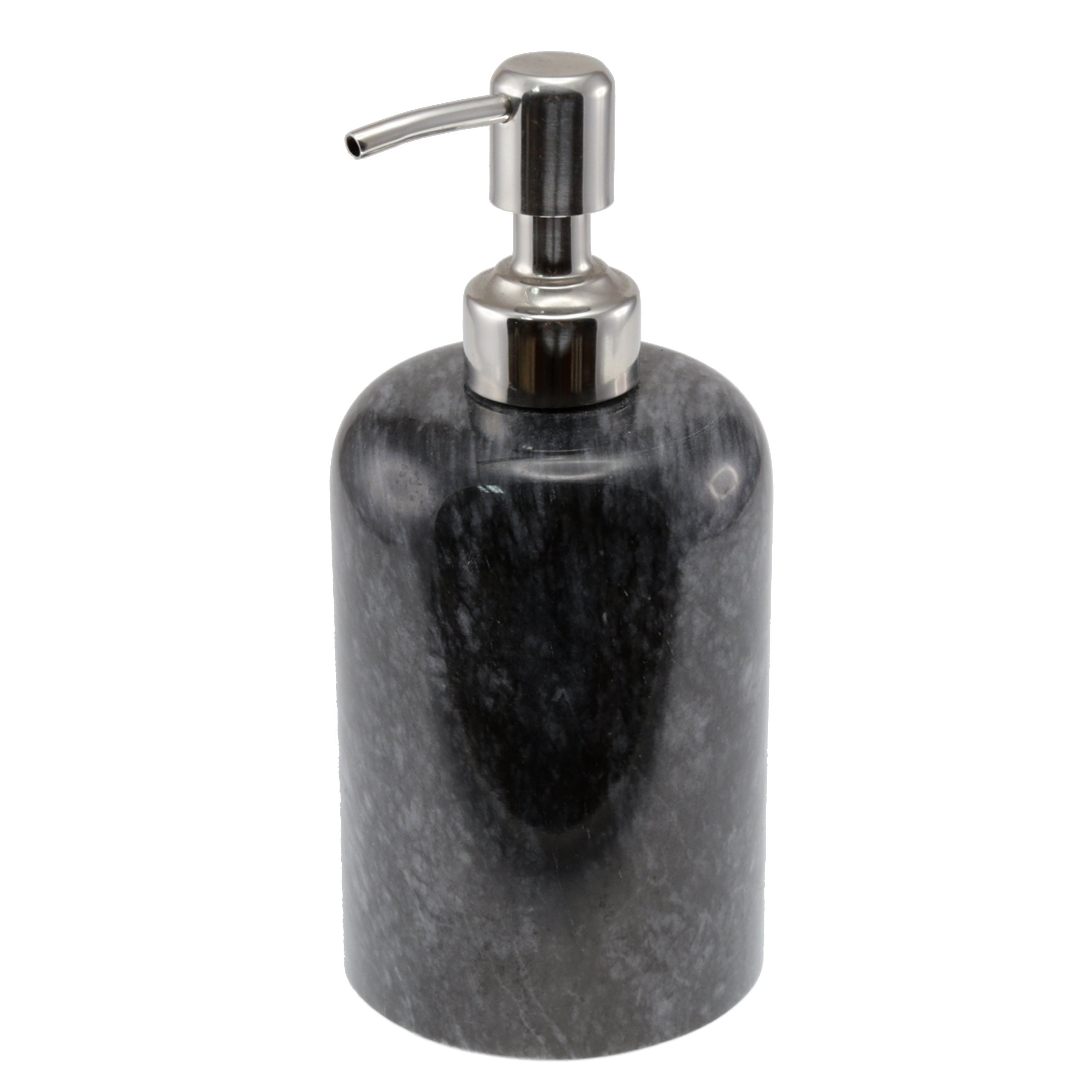Natural Black Marble Liquid Soap Dispenser - Elegant Hand Soap & Lotion Pump for Bathroom Countertop & Kitchen Sink | Perfect for Home, Office & Spa Decor | Dish Soap & Sanitizer Dispenser