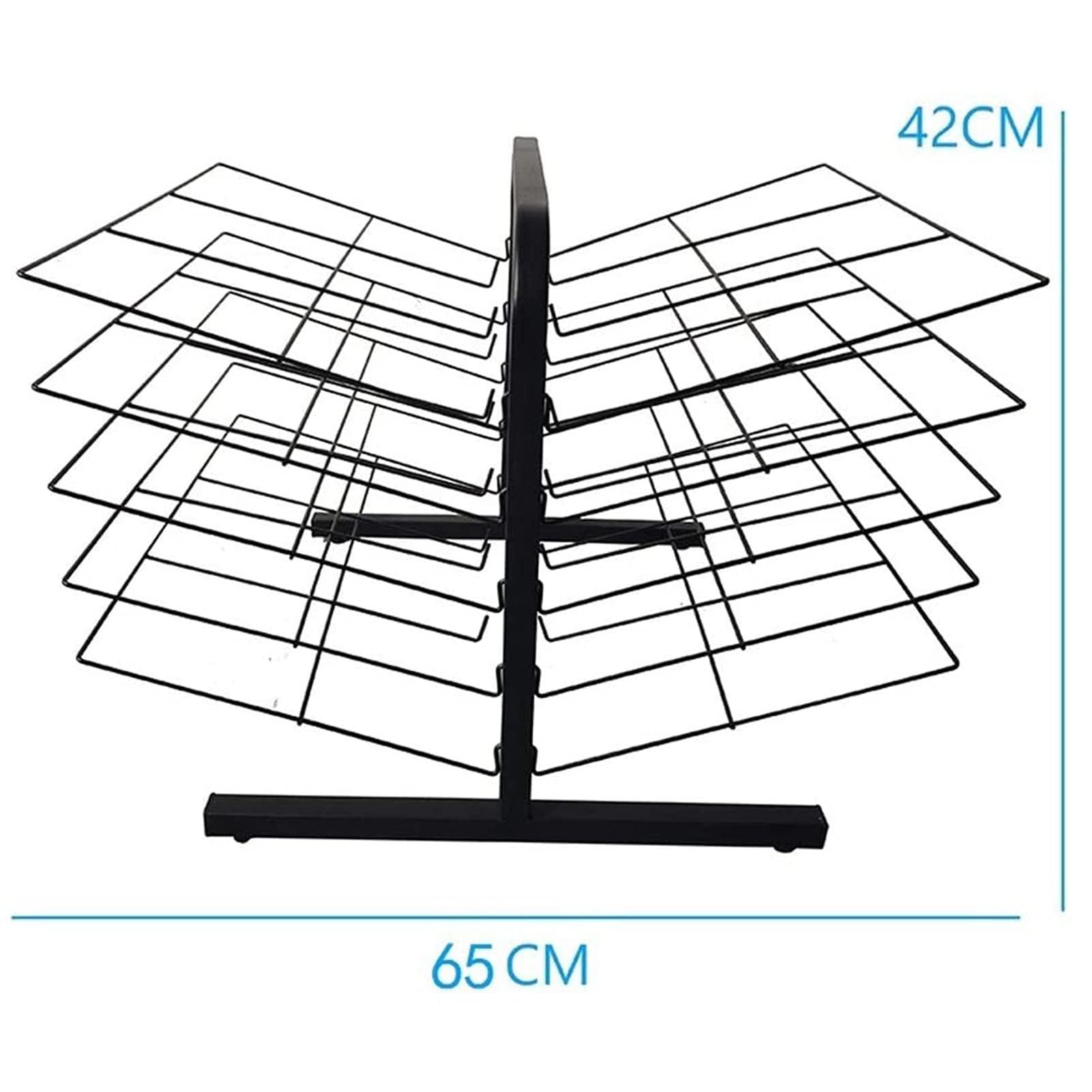10-Tier Foldable Metal Art Drying Rack - Wall Mount & Tabletop Stand for Oil Paintings | Sturdy Classroom & Studio Organizer for Canvas, Paper & Artwork Drying