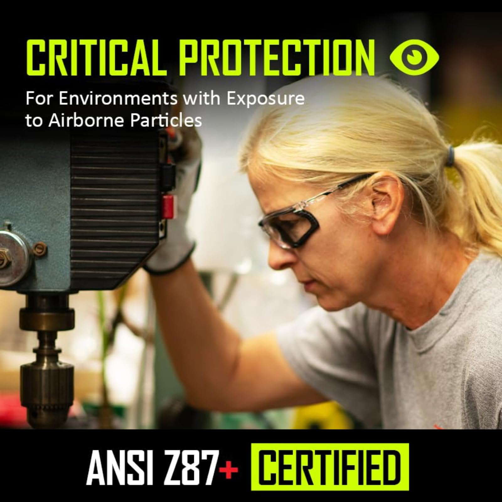 **MAGID Gemstone Onyx Foam-Lined Safety Glasses - 24 Pairs (Y84) - ANSI Z87.1 Certified, UV Protection for Sports, Construction & Outdoor Work**    *Use Cases: Ideal for sports, construction, welding, woodworking, and outdoor activities requiring eye protection.*