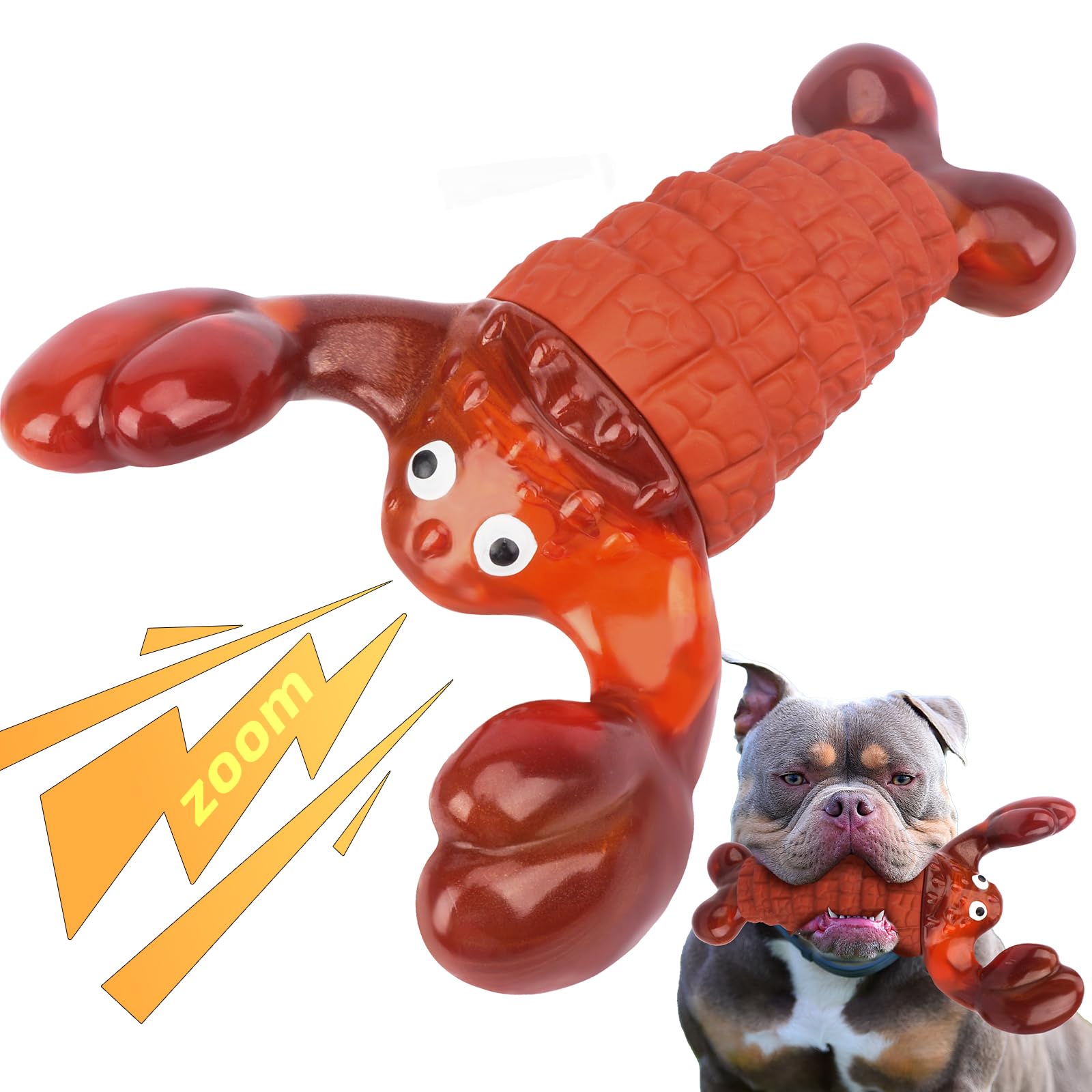 **Durable Indestructible Dog Chew Toys for Aggressive Chewers - Large & Medium Dogs, Interactive Squeaky Toys to Keep Pets Busy & Entertained (Red) - Perfect for Playtime, Training & Anxiety Relief**