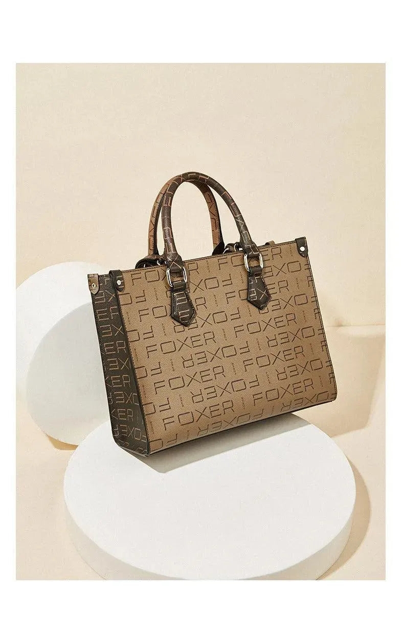 Stylish Women's Printed Leather Handbag - Fashionable Crossbody Purse for Daily Use, Work & Evening Out
