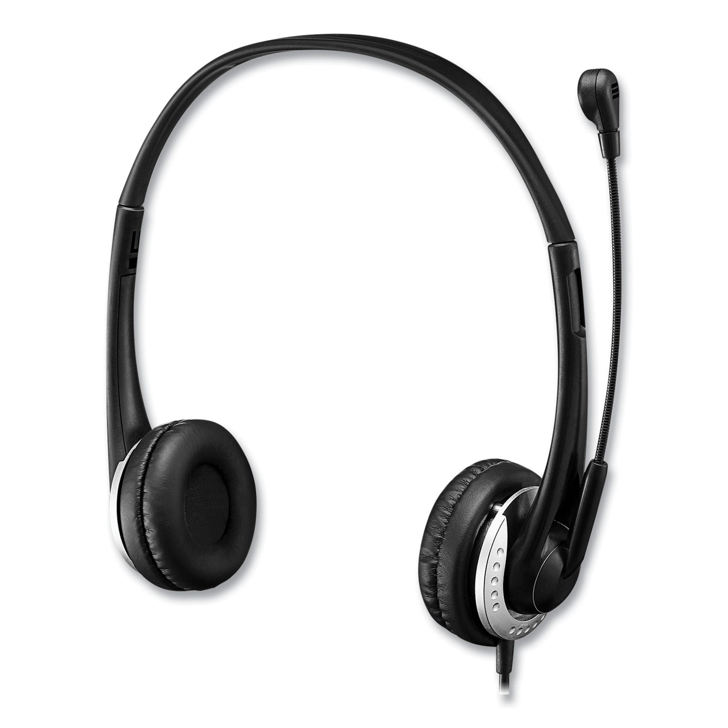 Adesso Xtream P2 Binaural Over-Ear Headset with Noise-Canceling Mic - Black | Perfect for Gaming, Online Meetings & Music Listening