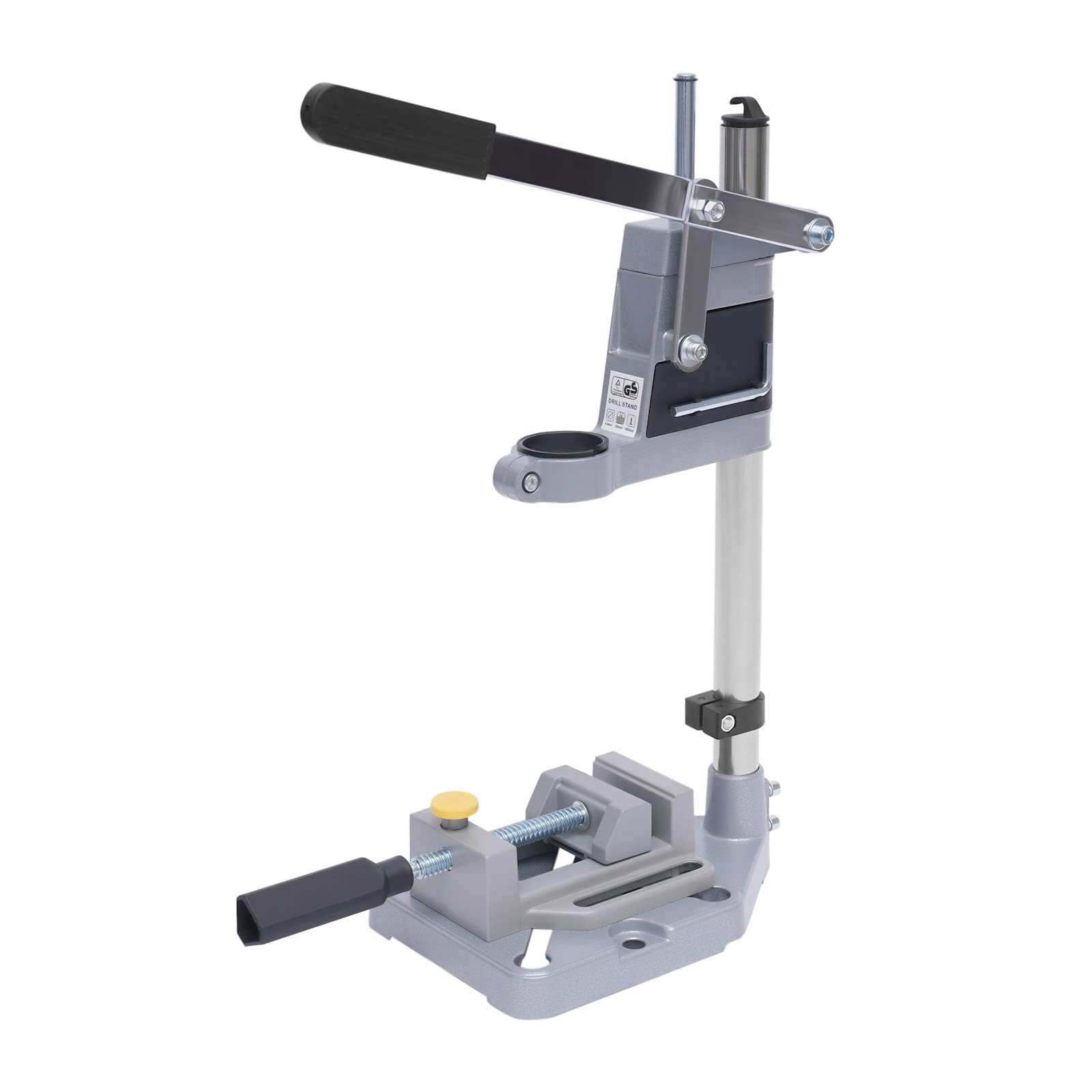 Universal Benchtop Drill Press Stand - Adjustable Chuck Holder for Hand Drills & Mini Drill Presses | Durable Aluminum Alloy Base | Perfect for Woodworking, Metalworking & DIY Projects