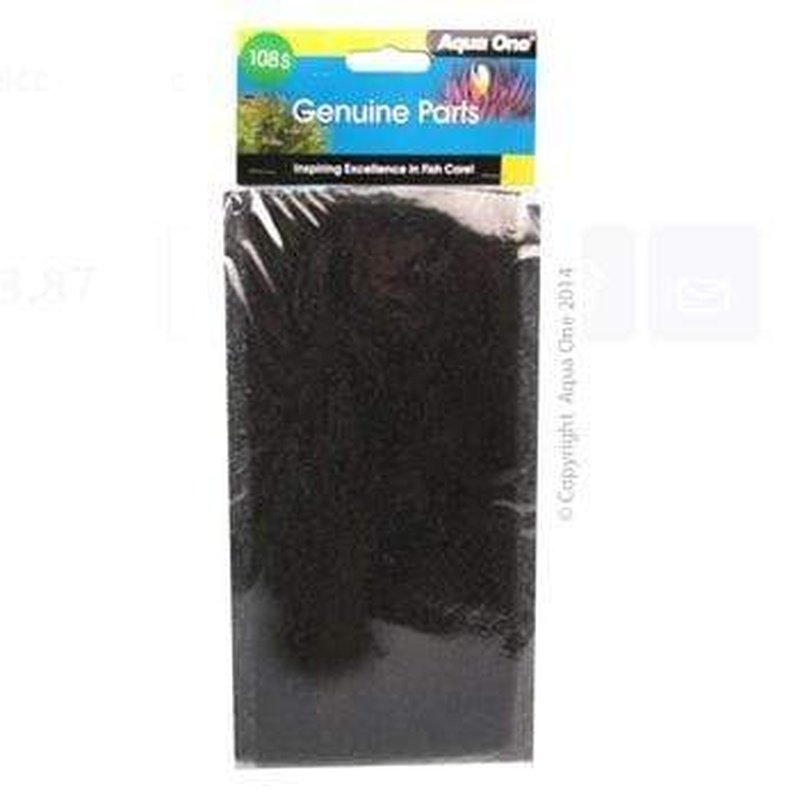 Aqua One Sponge 2-Pack (108s) - EcoStyle 81 VF127 Filter Media for Aquariums | High-Performance Sponge Filter for Fish Tanks, Ponds & Aquatic Environments