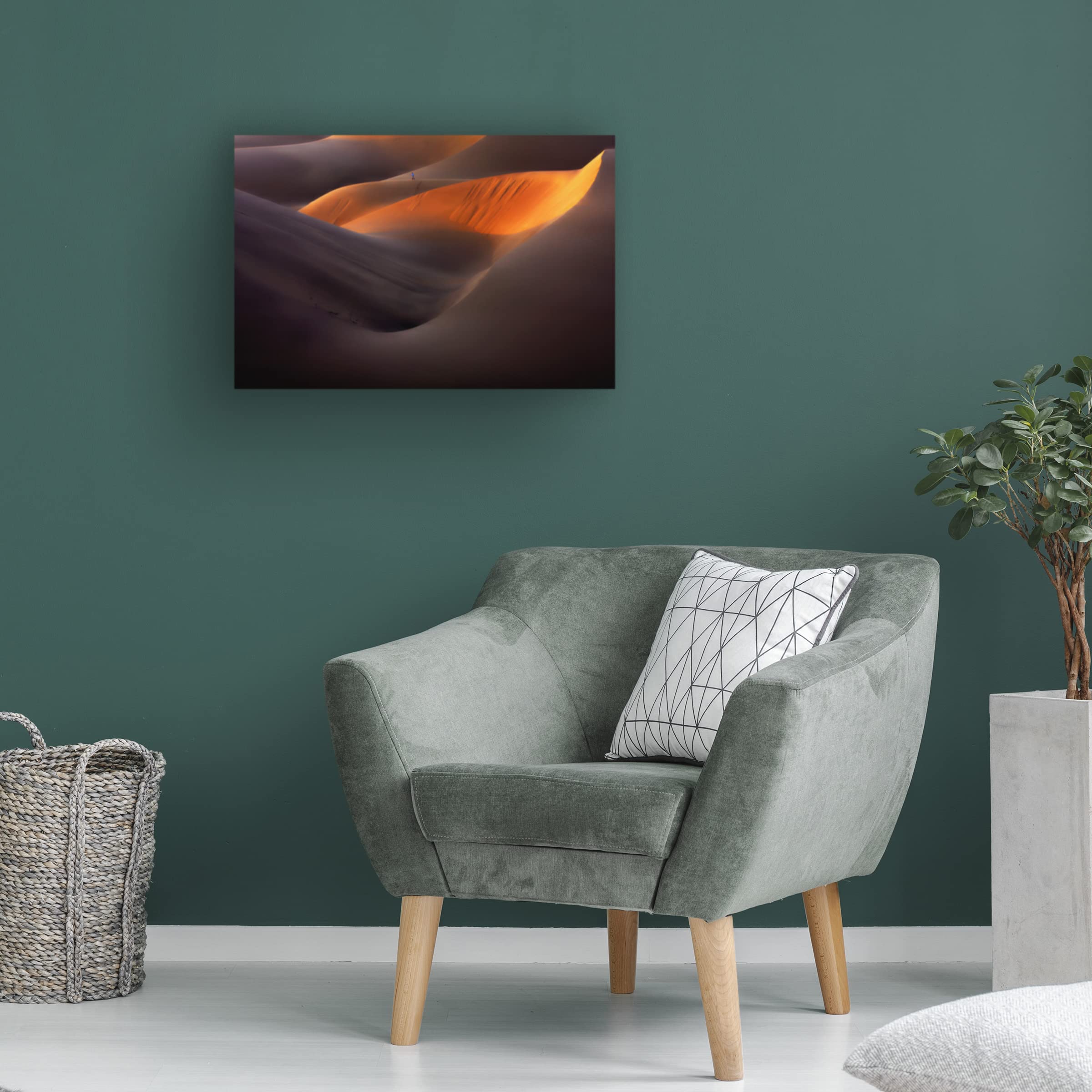 Trademark Fine Art 'Desert Sunset' Canvas Wall Art Print by Ebrahim Bakhtari Bonab - Perfect for Living Room, Bedroom & Office Decor