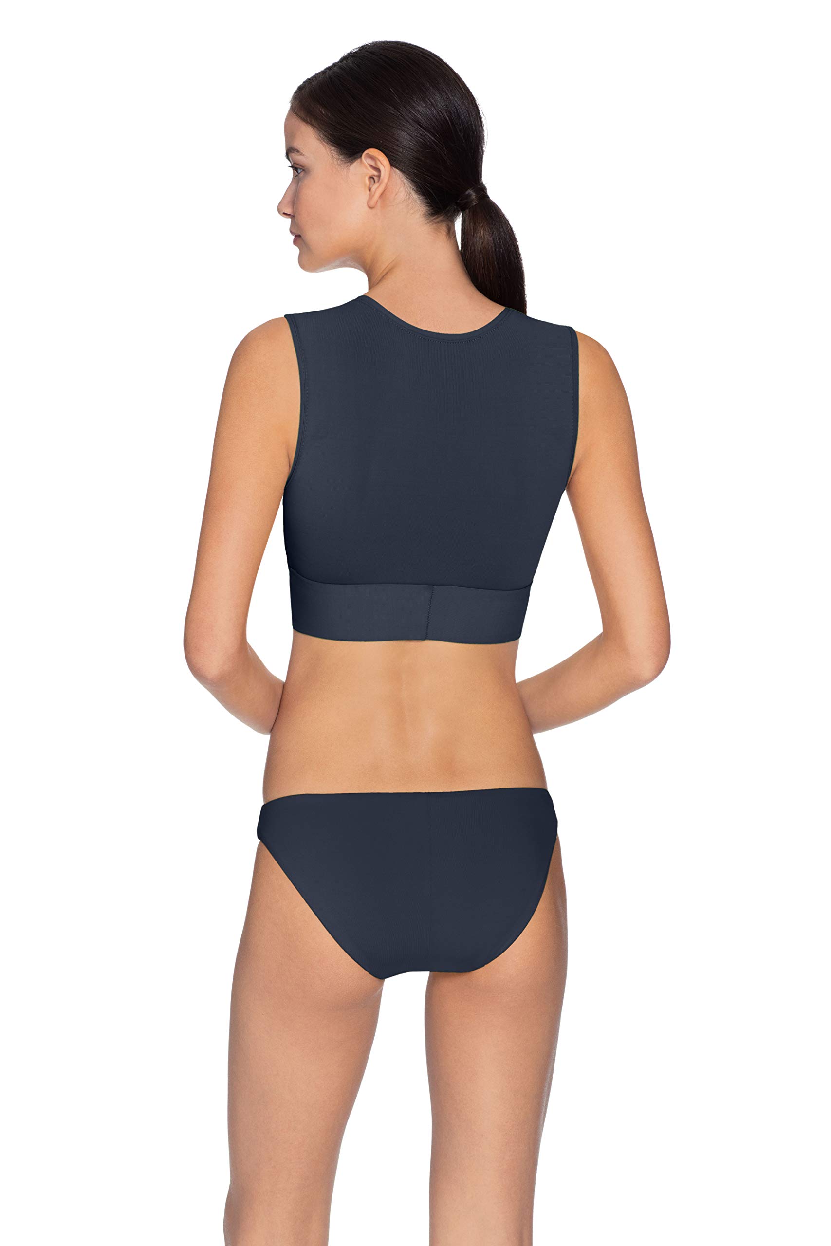 Robin Piccone Women's Ava Tank Bikini Top - Stylish Swimwear for Beach & Pool - Perfect for Summer Vacation, Swimming, and Sunbathing