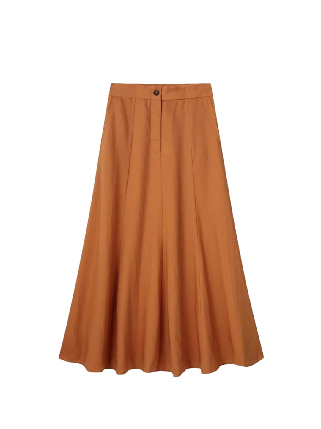 Women's Linen 2-Piece Set - Casual Solid Single Breasted Vest Coat & Long Skirt Outfit | Perfect for Summer, Office Wear & Casual Outings