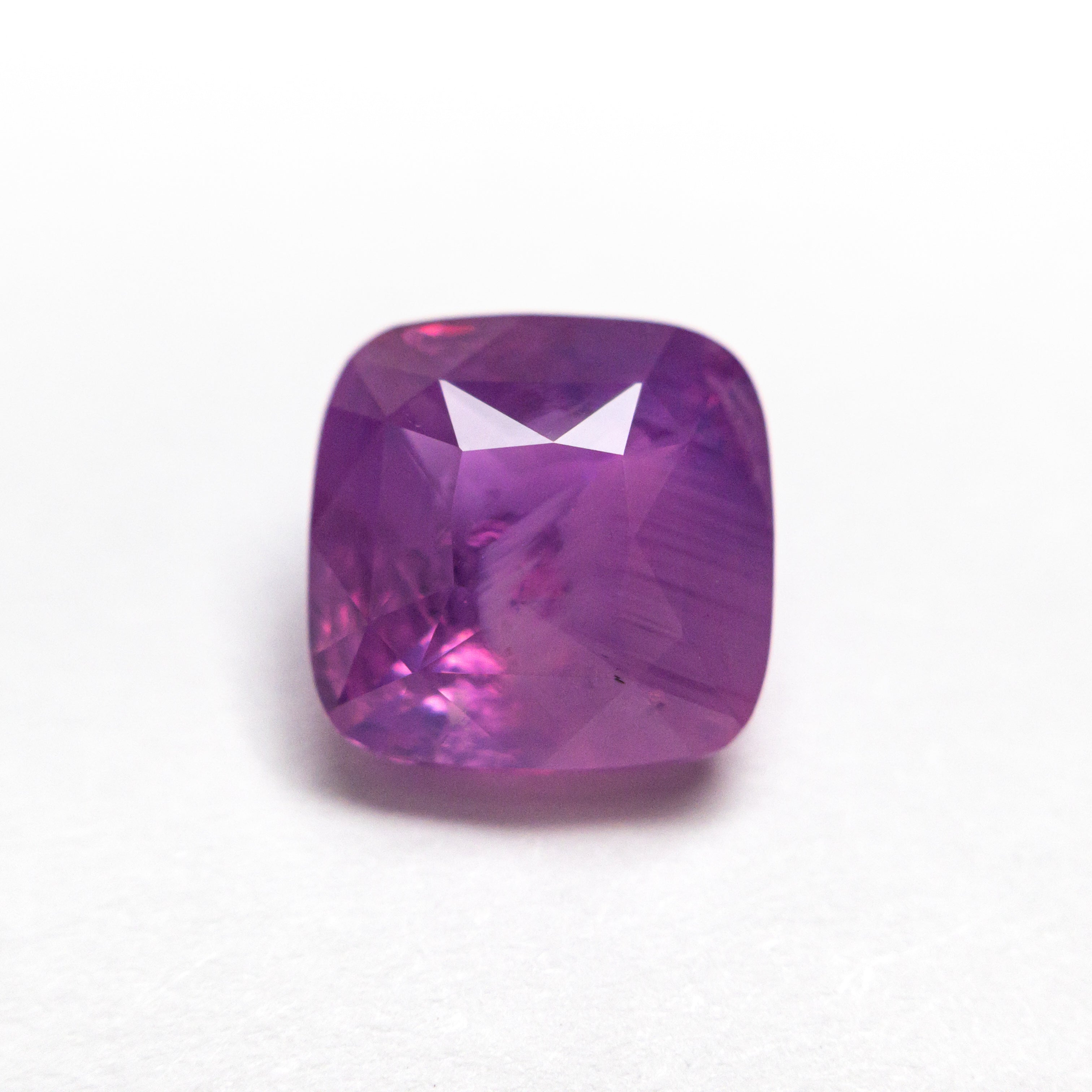 3.52ct Cushion Cut Blue Sapphire Gemstone - 8.28x8.26x5.22mm Natural Loose Sapphire for Jewelry Making, Engagement Rings & Necklaces