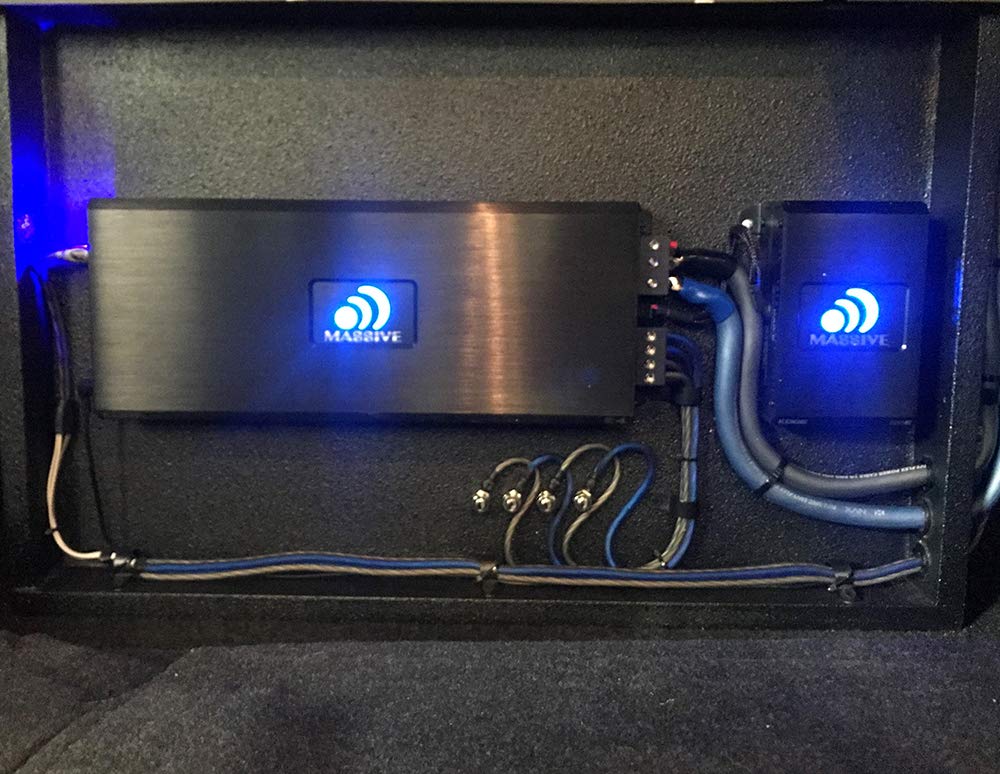 EX44 100W RMS x 4 Channel Car Amplifier - 4 Ohm Stable High Power Audio Amp for Car Stereo System | Perfect for Car Audio Upgrades, Bass Boost & Clear Sound Enhancement